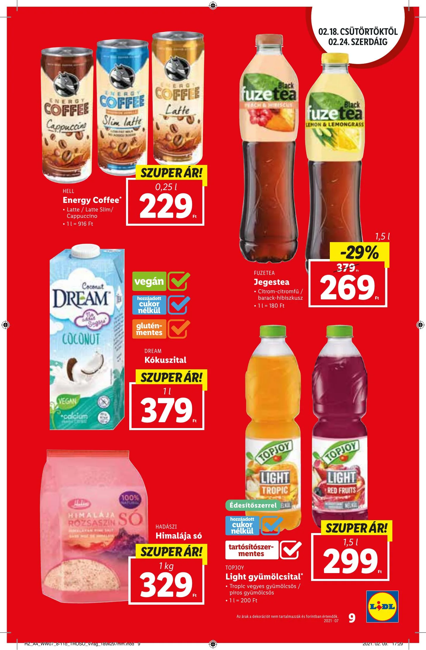 Lidl akciós újság 02.18–02.24 – 9. oldal