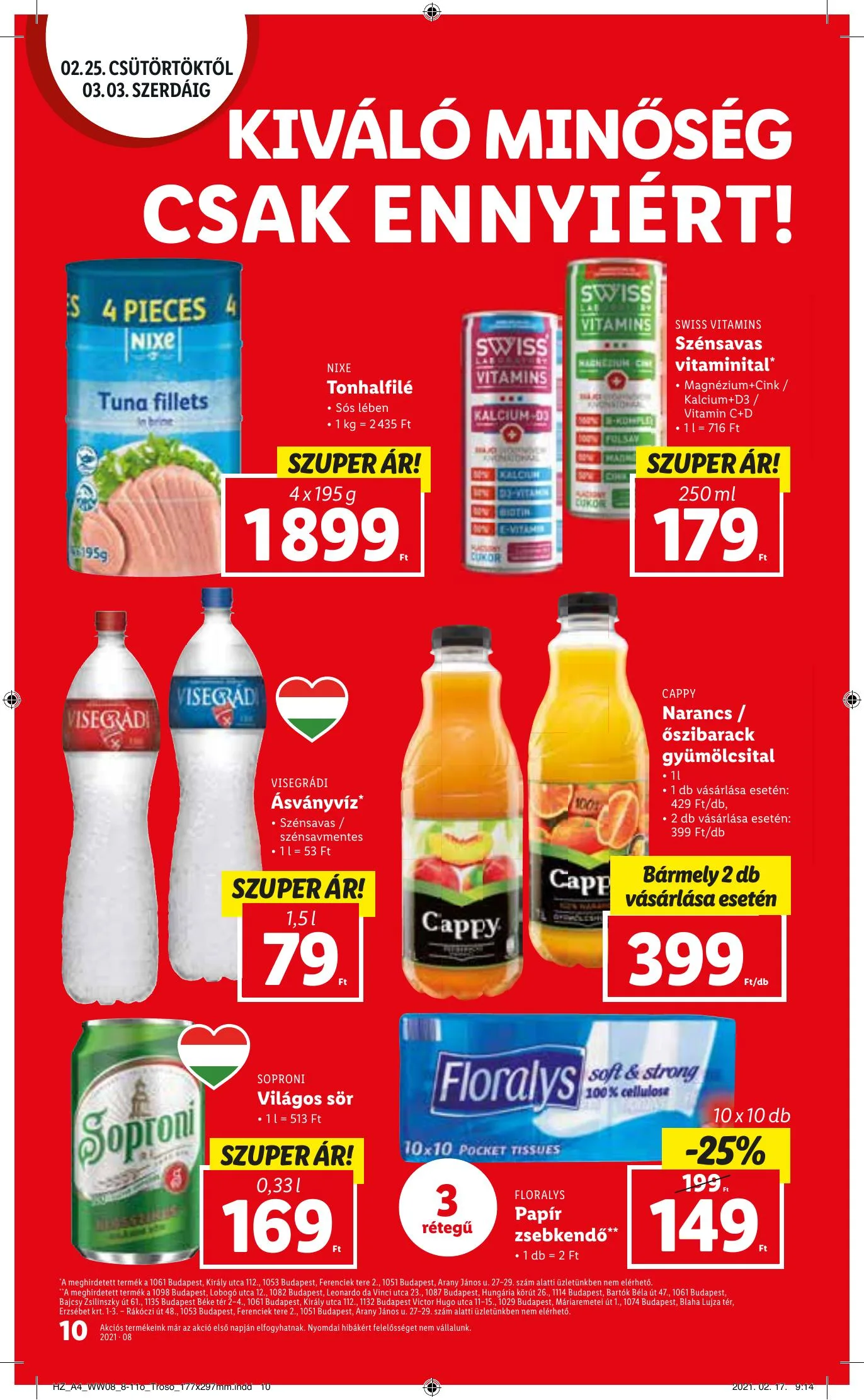 Lidl akciós újság 02.25–03.03 – 10. oldal