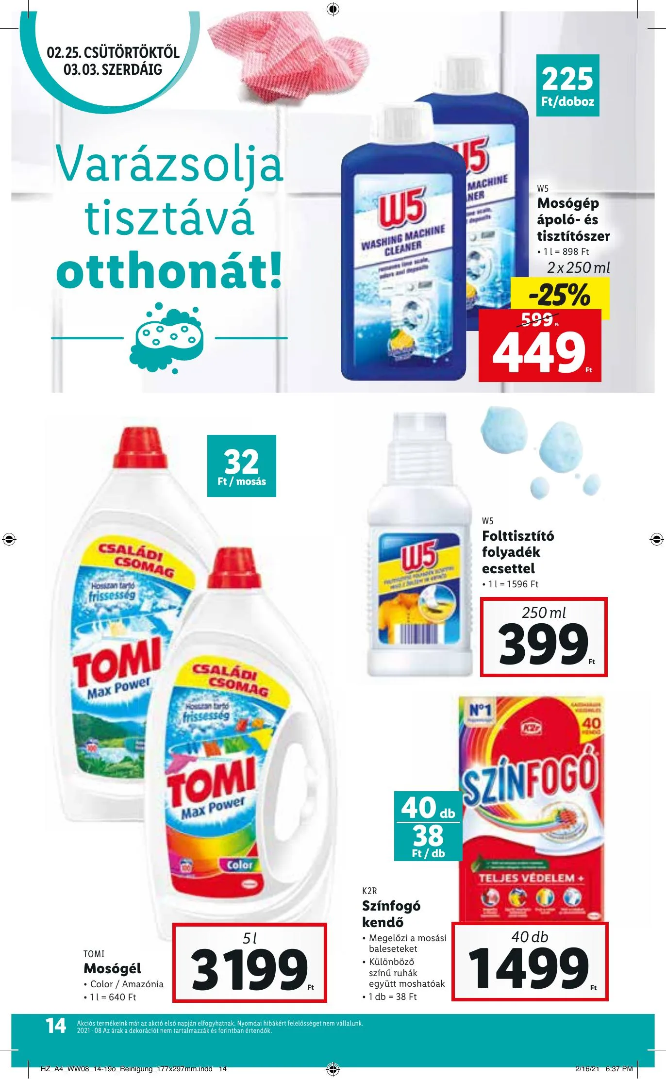 Lidl akciós újság 02.25–03.03 – 14. oldal