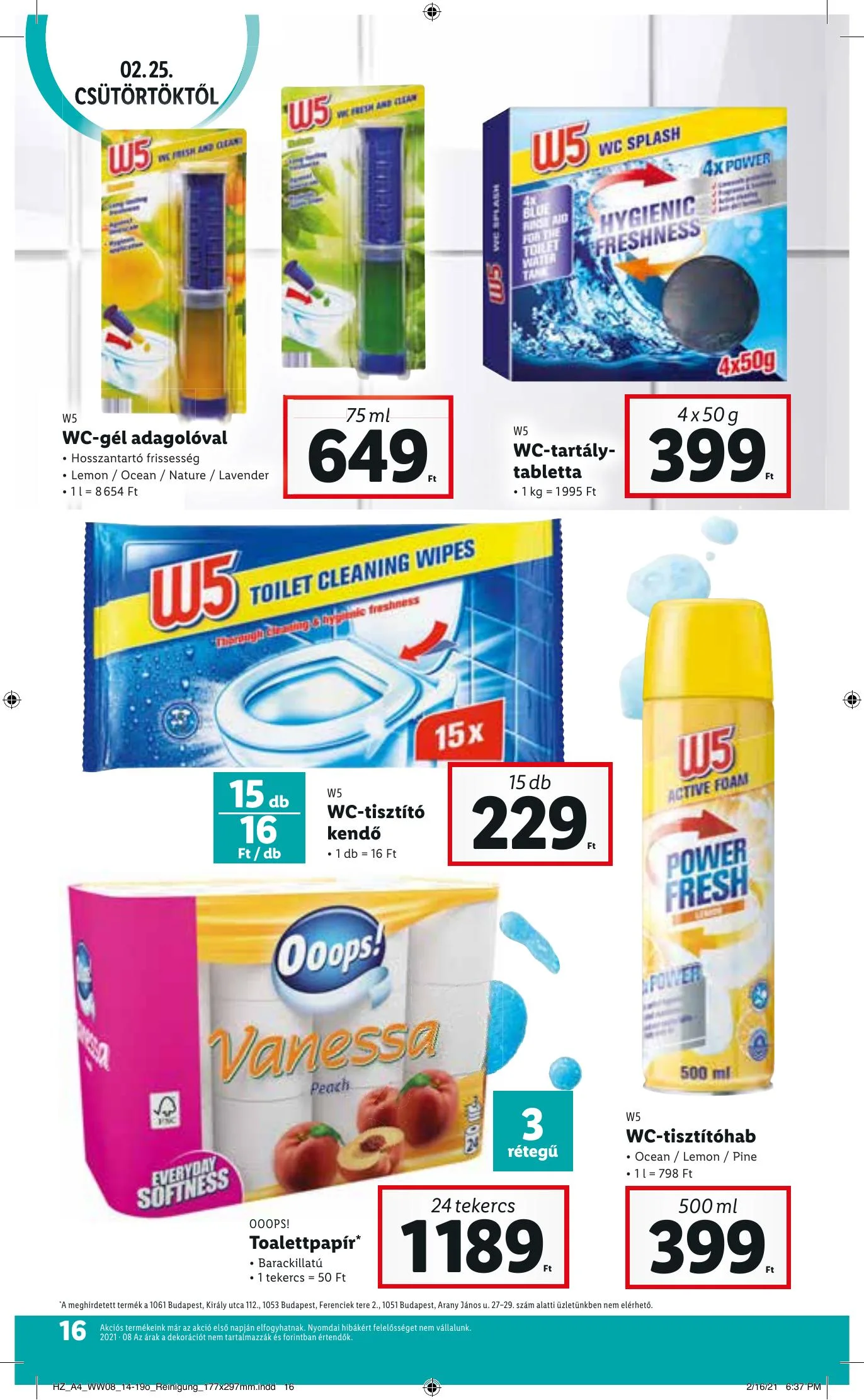 Lidl akciós újság 02.25–03.03 – 16. oldal