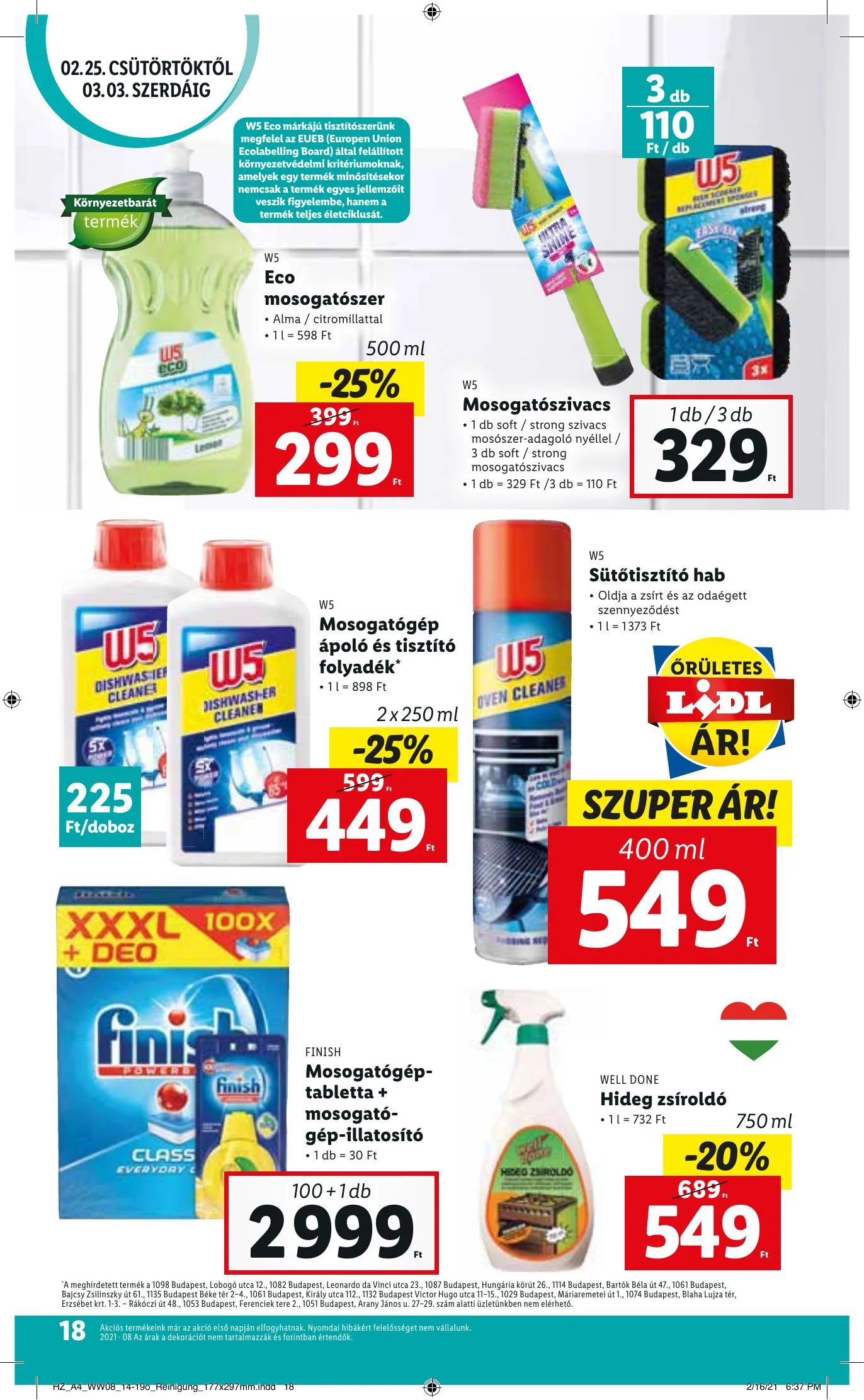 Lidl akciós újság 02.25–03.03 – 18. oldal