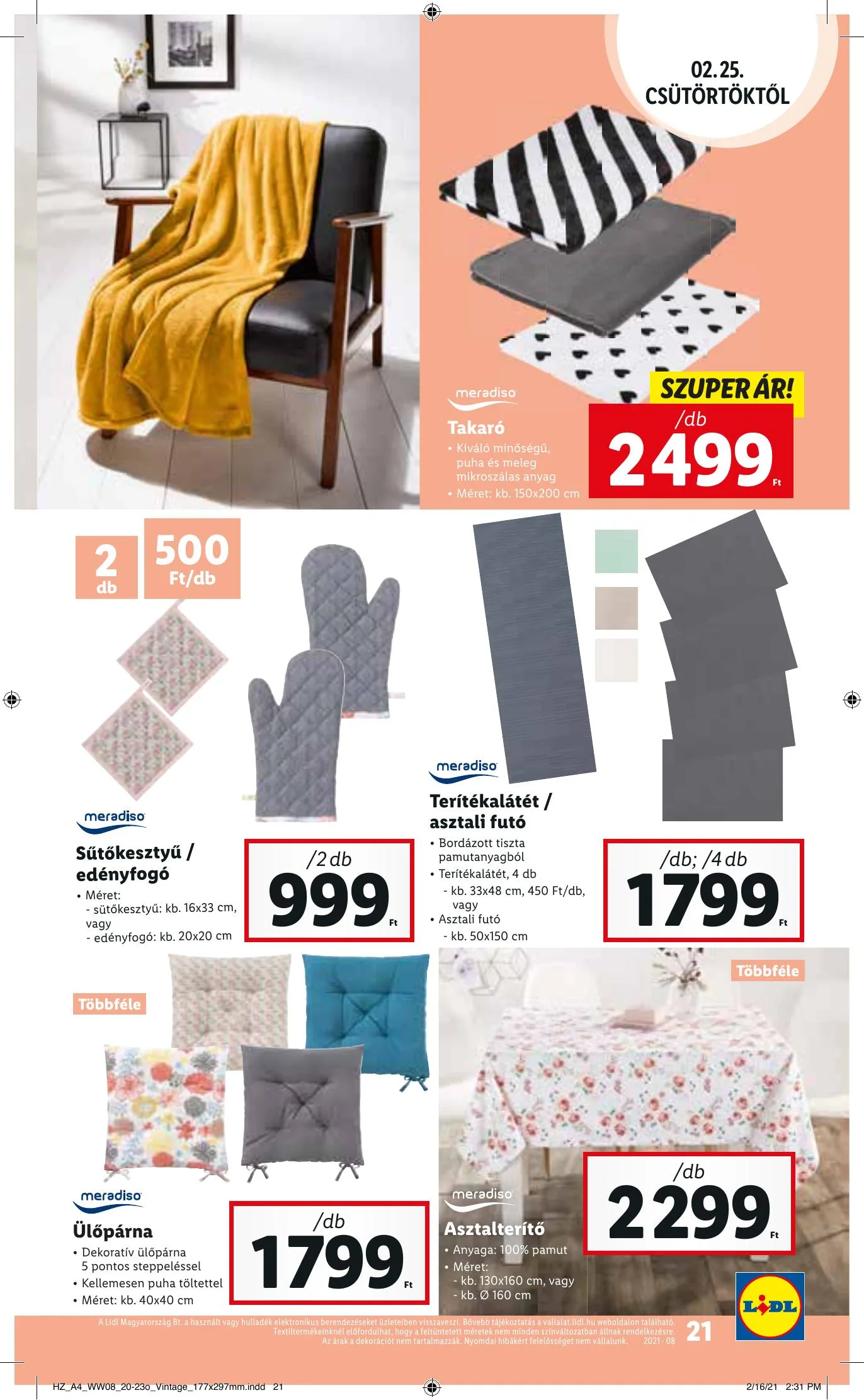 Lidl akciós újság 02.25–03.03 – 21. oldal