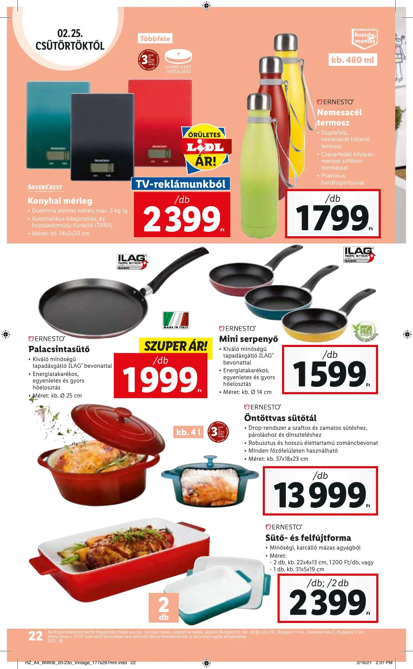 Lidl akciós újság 02.25–03.03 – 22. oldal