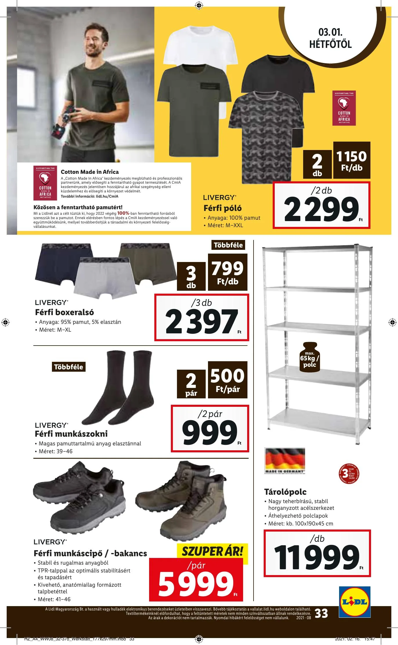 Lidl akciós újság 02.25–03.03 – 33. oldal