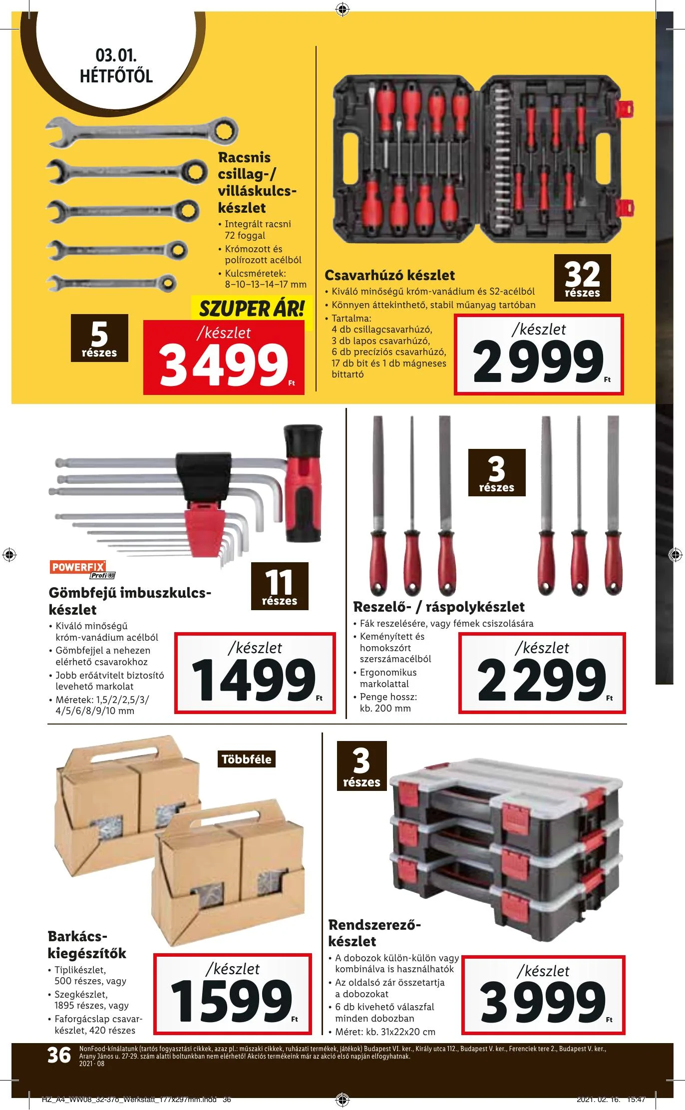 Lidl akciós újság 02.25–03.03 – 36. oldal