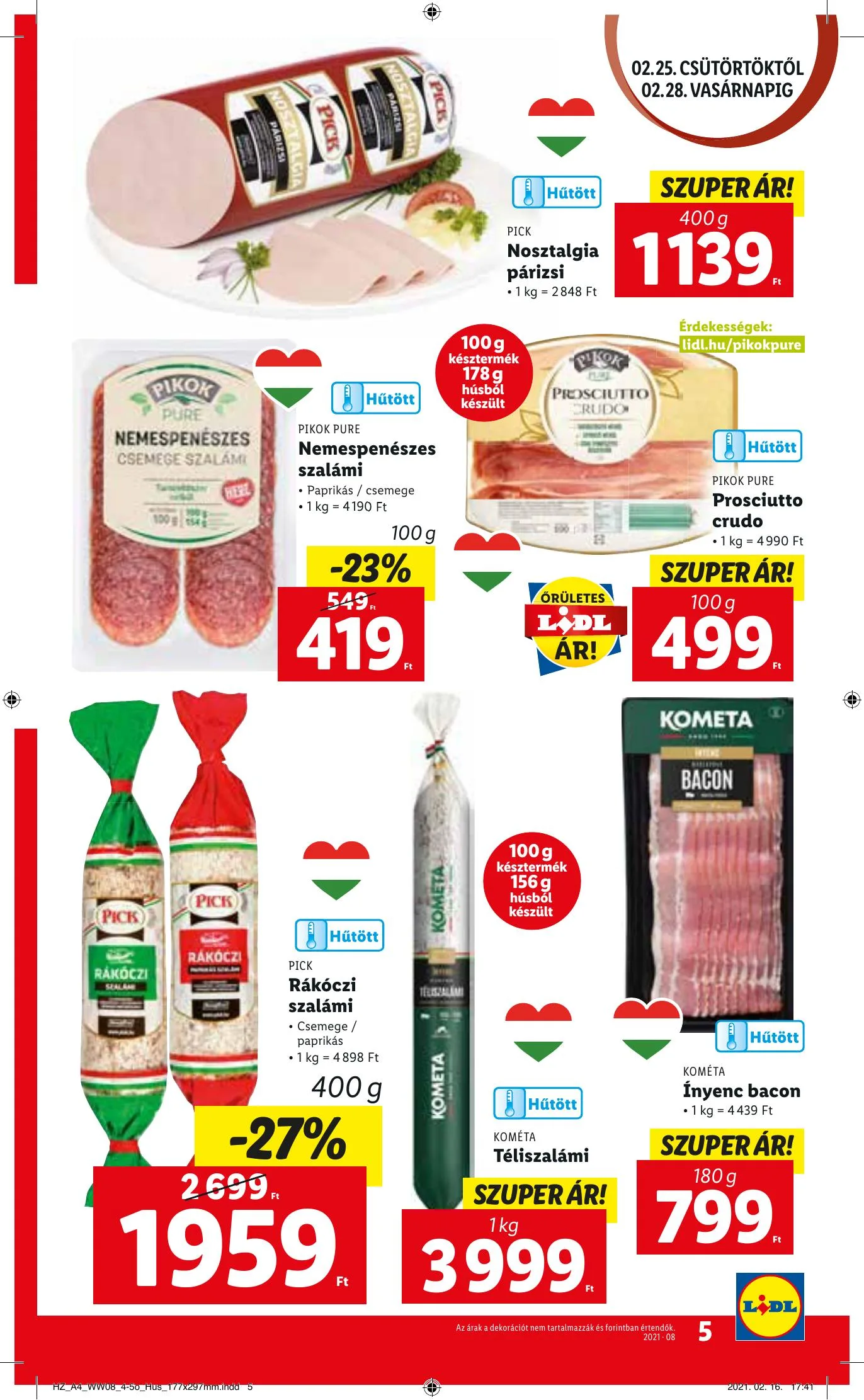 Lidl akciós újság 02.25–03.03 – 5. oldal