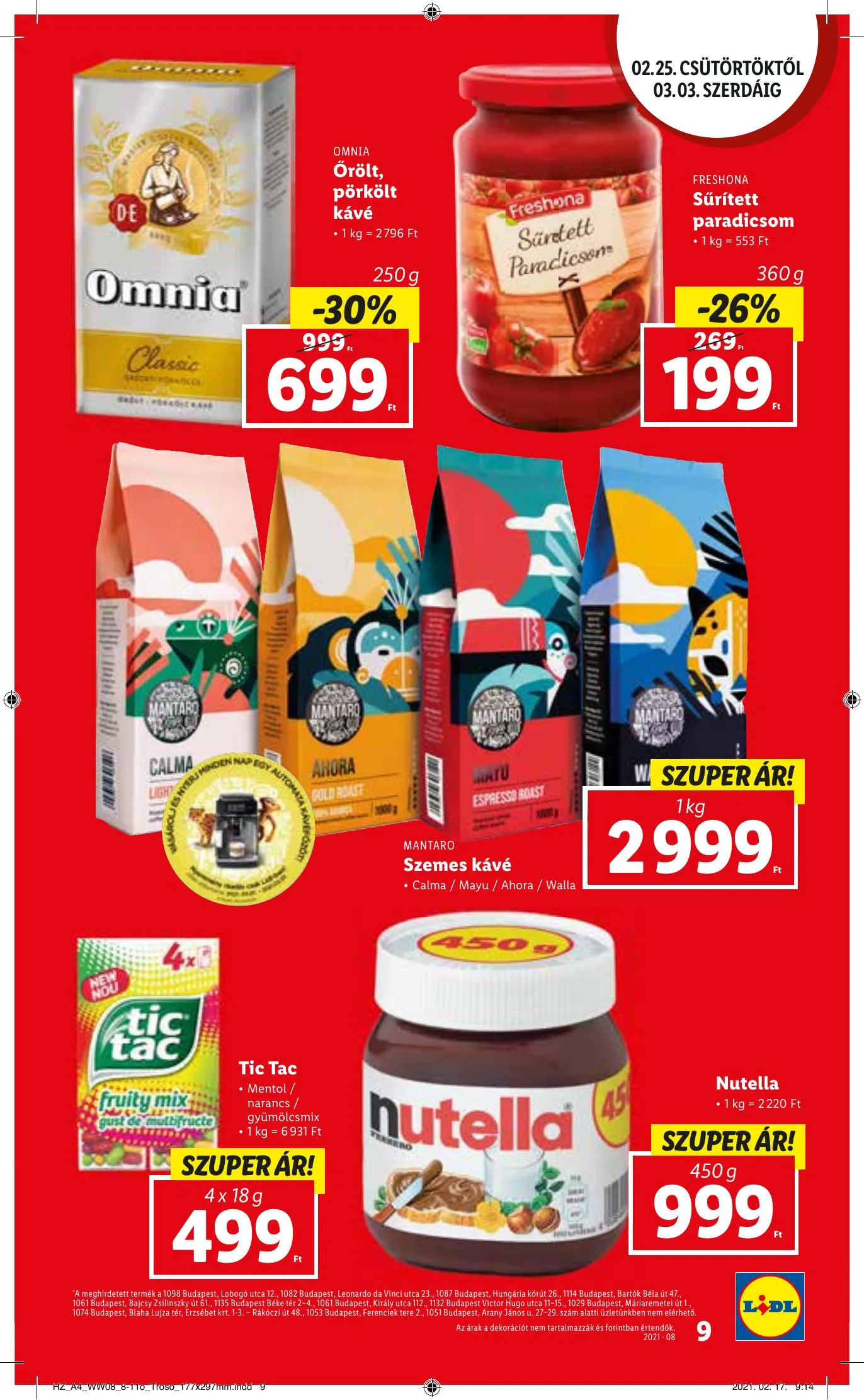 Lidl akciós újság 02.25–03.03 – 9. oldal