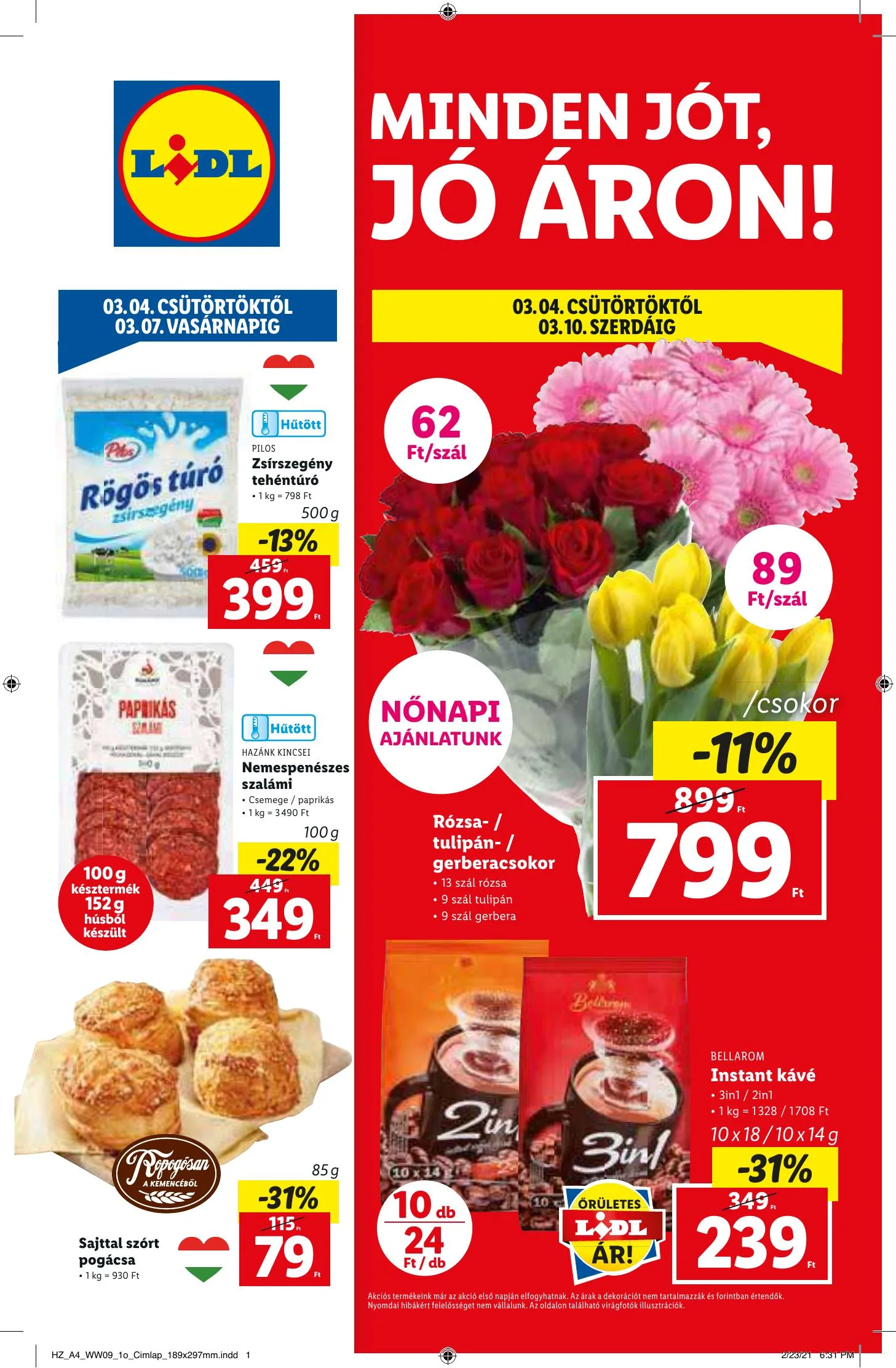 Lidl akciós újság 03.04–03.10