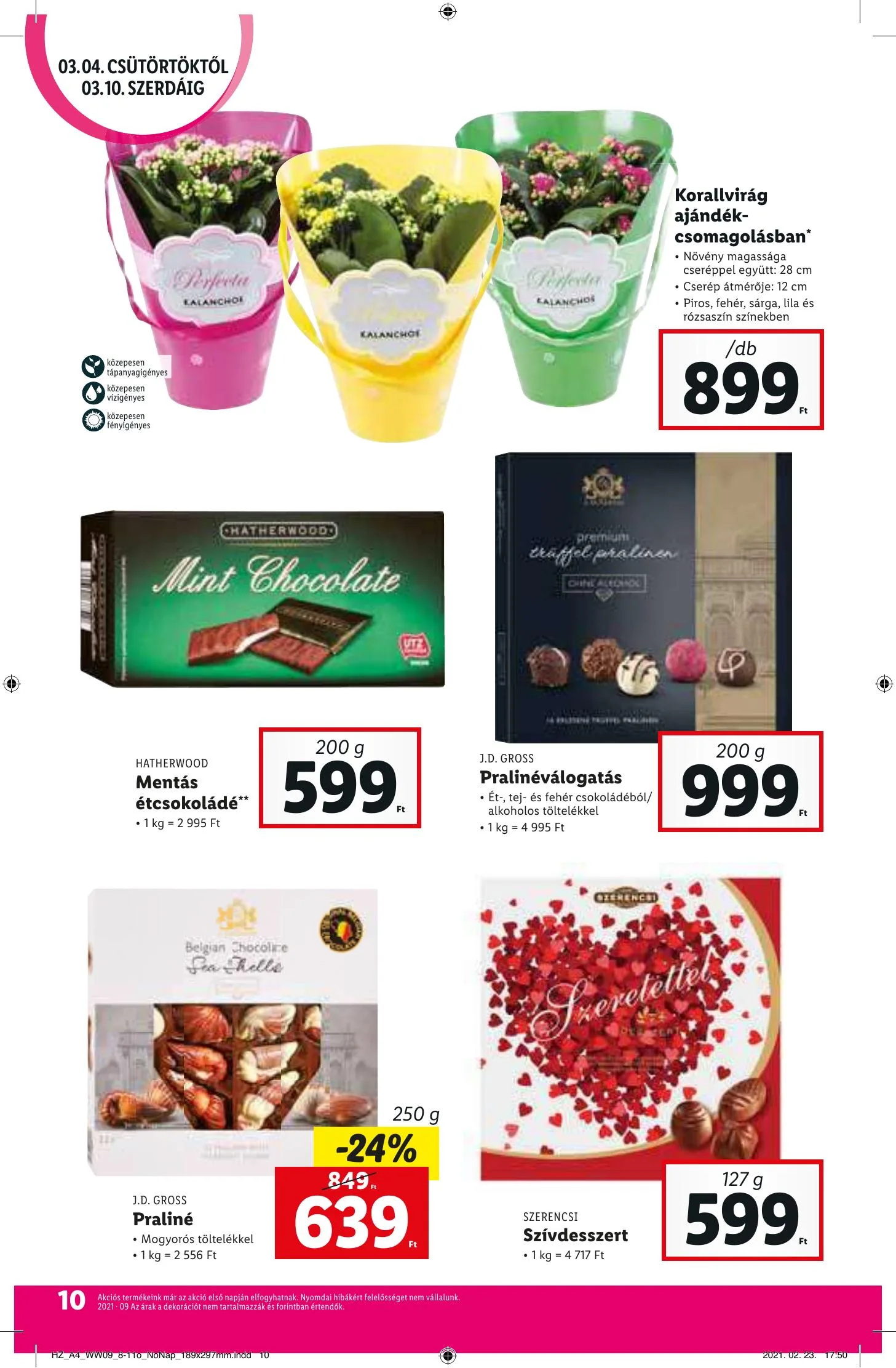 Lidl akciós újság 03.04–03.10 – 10. oldal