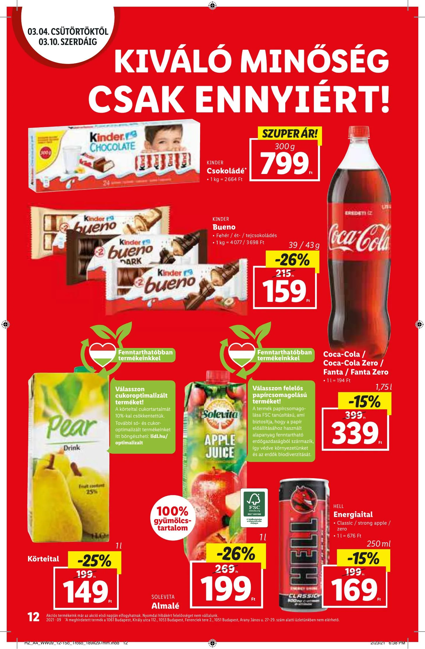 Lidl akciós újság 03.04–03.10 – 12. oldal