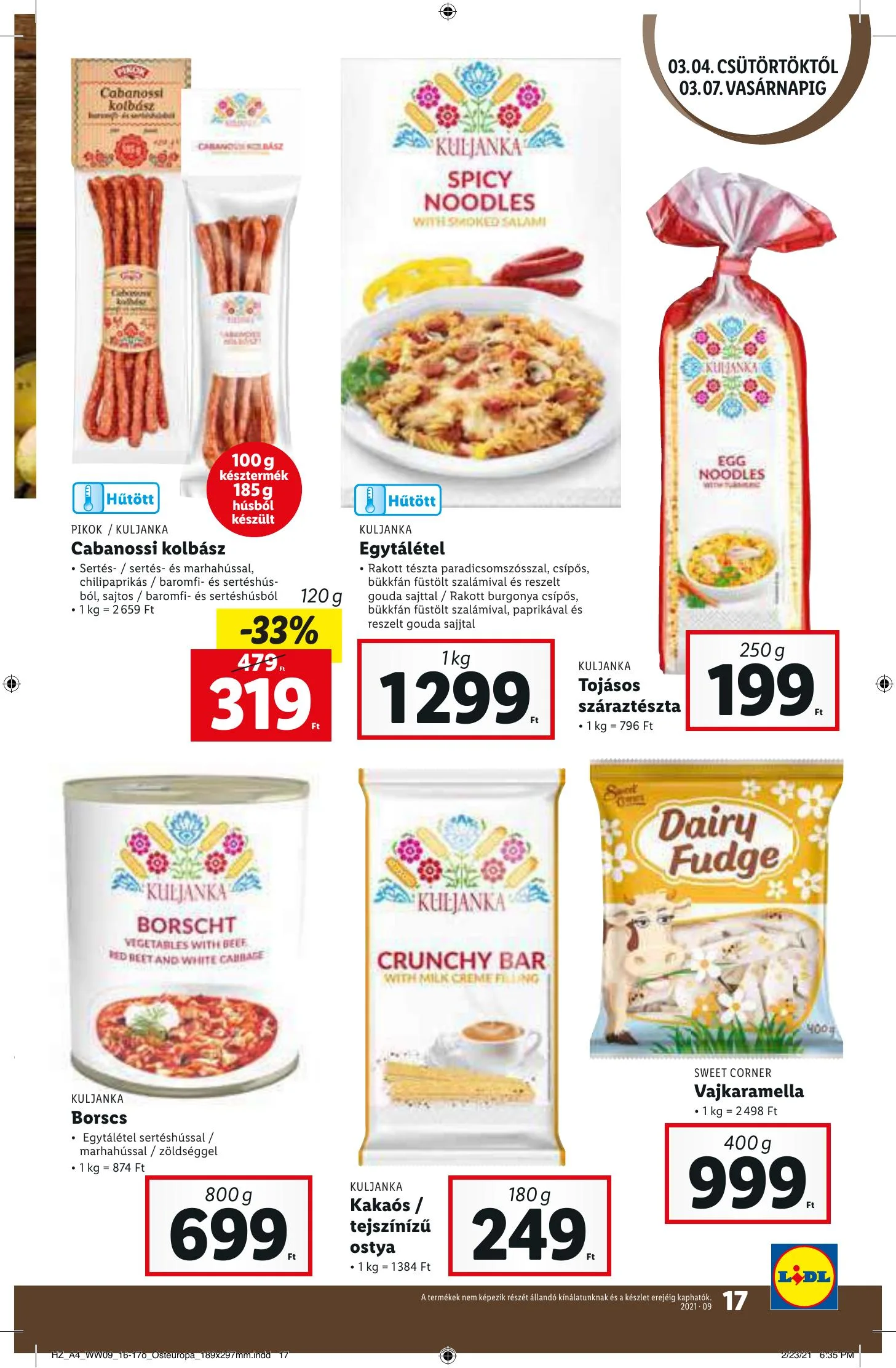 Lidl akciós újság 03.04–03.10 – 17. oldal