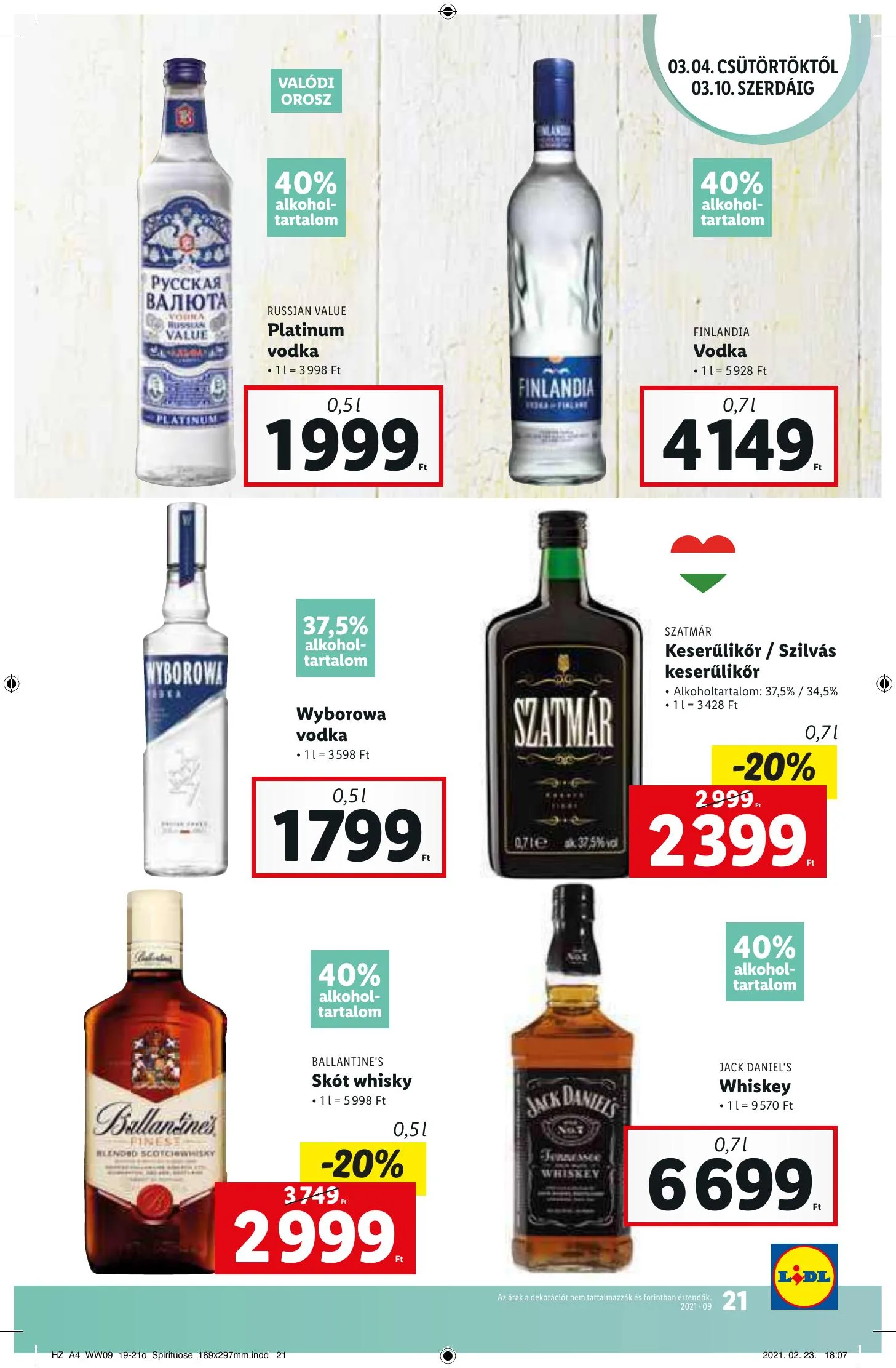 Lidl akciós újság 03.04–03.10 – 21. oldal