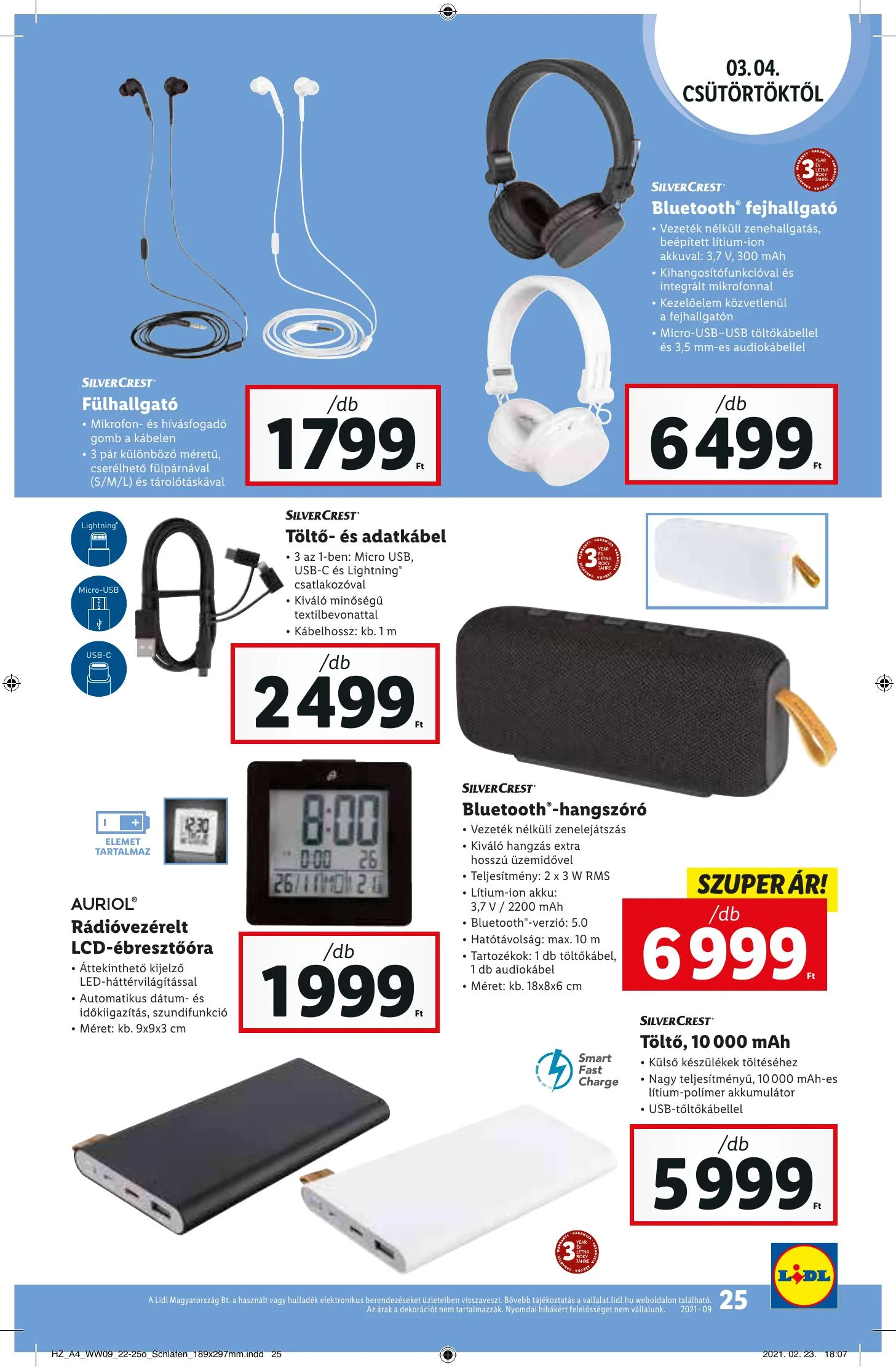Lidl akciós újság 03.04–03.10 – 25. oldal