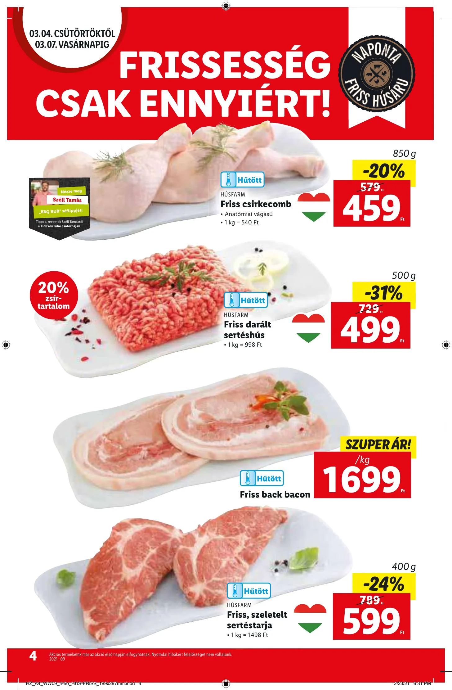 Lidl akciós újság 03.04–03.10 – 4. oldal