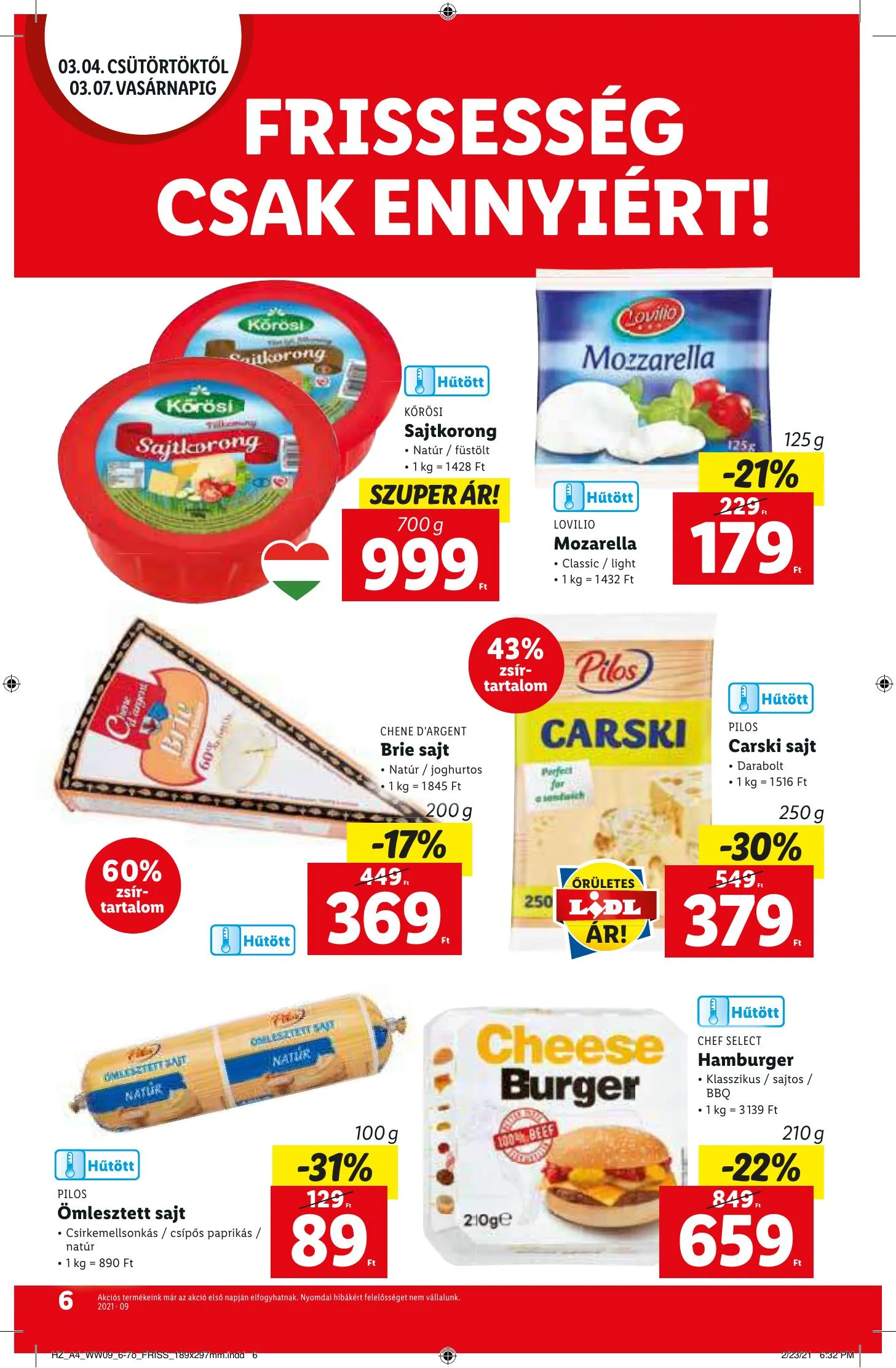 Lidl akciós újság 03.04–03.10 – 6. oldal