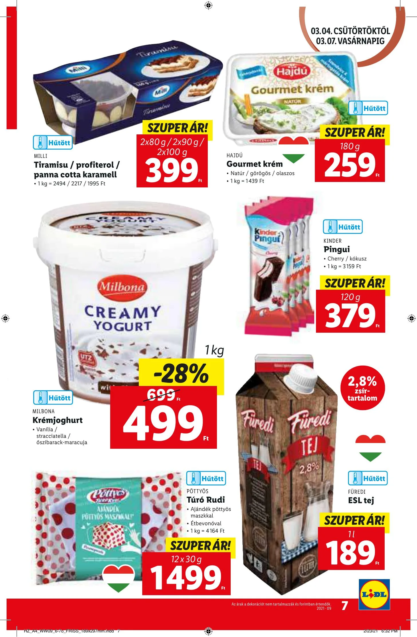 Lidl akciós újság 03.04–03.10 – 7. oldal