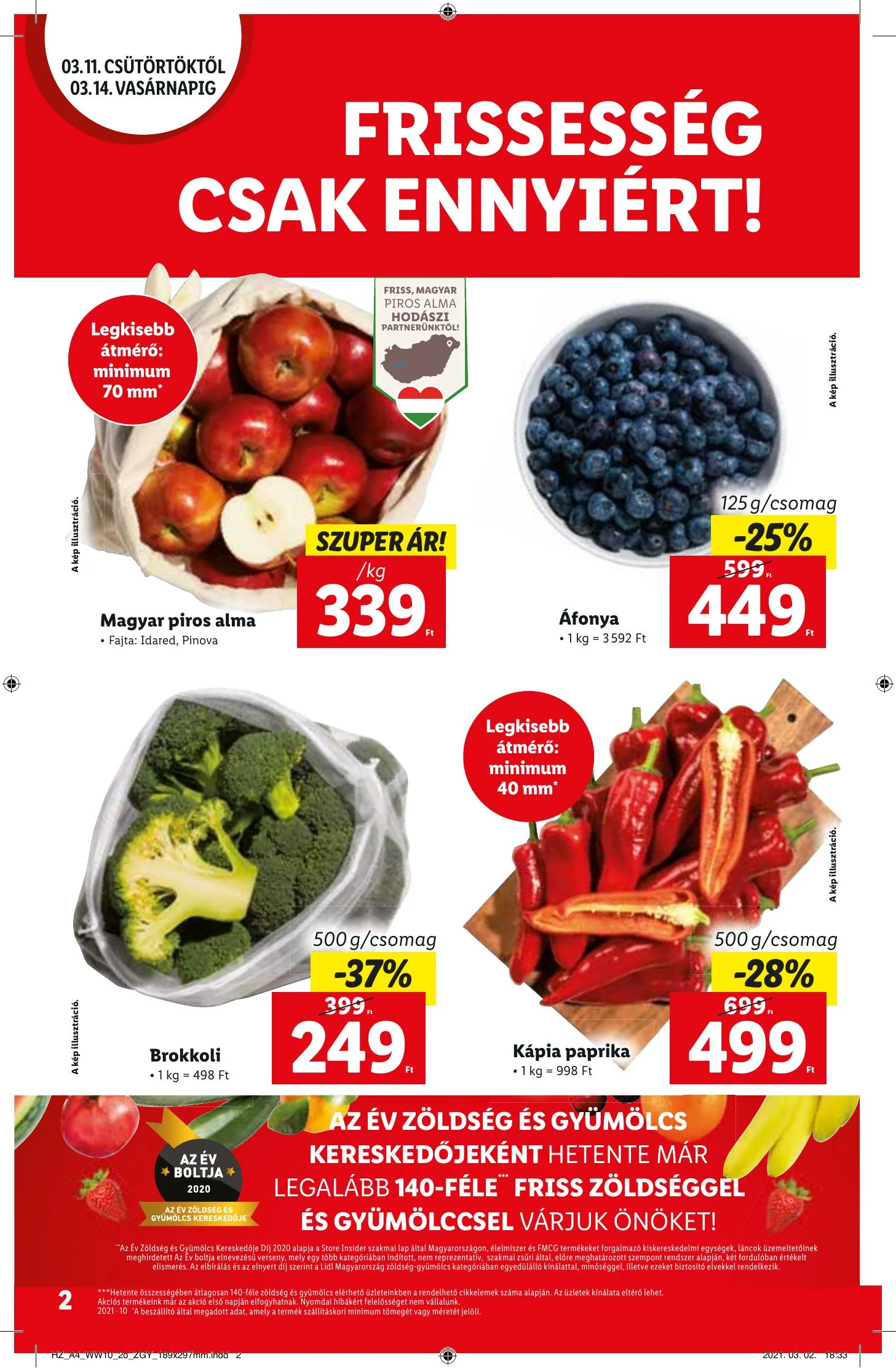 Lidl akciós újság 03.11–03.17 – 2. oldal