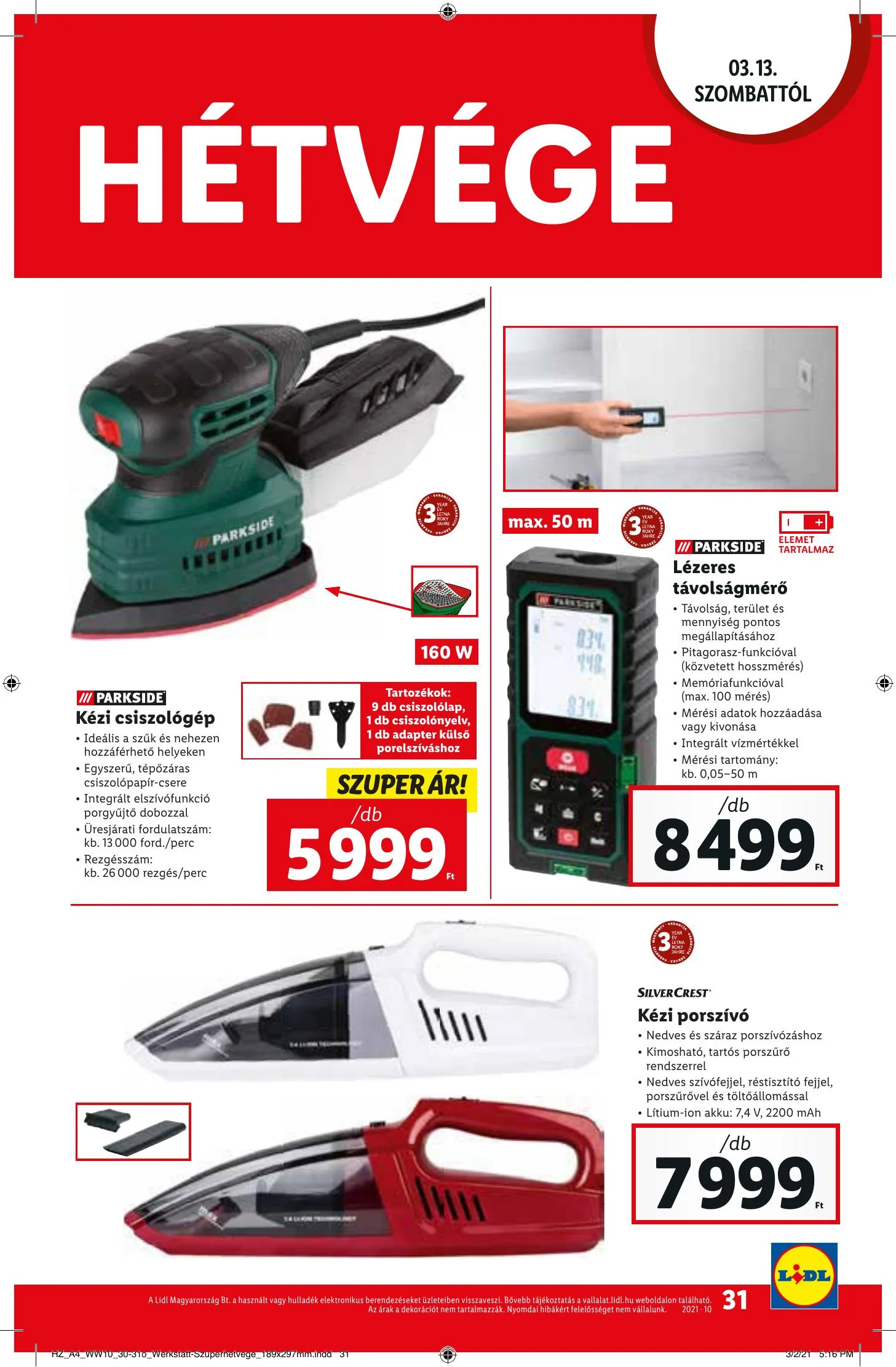 Lidl akciós újság 03.11–03.17 – 31. oldal