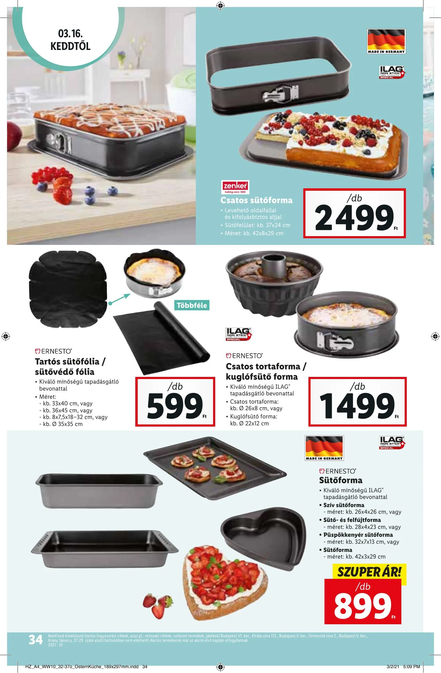 Lidl akciós újság 03.11–03.17 – 34. oldal