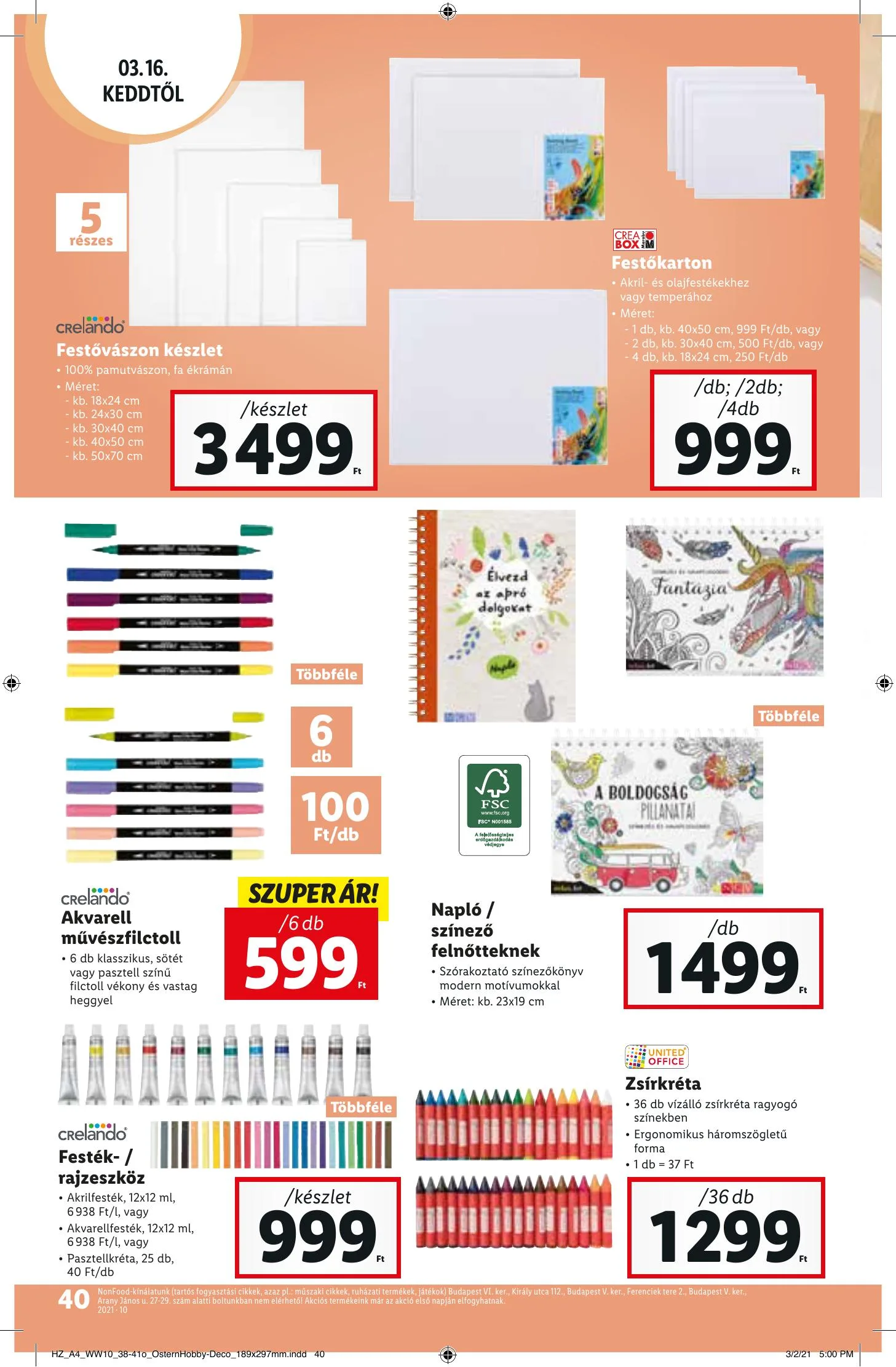 Lidl akciós újság 03.11–03.17 – 40. oldal