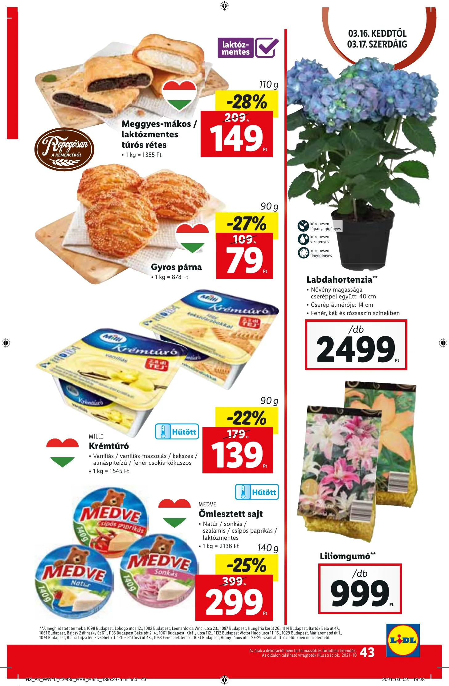Lidl akciós újság 03.11–03.17 – 43. oldal