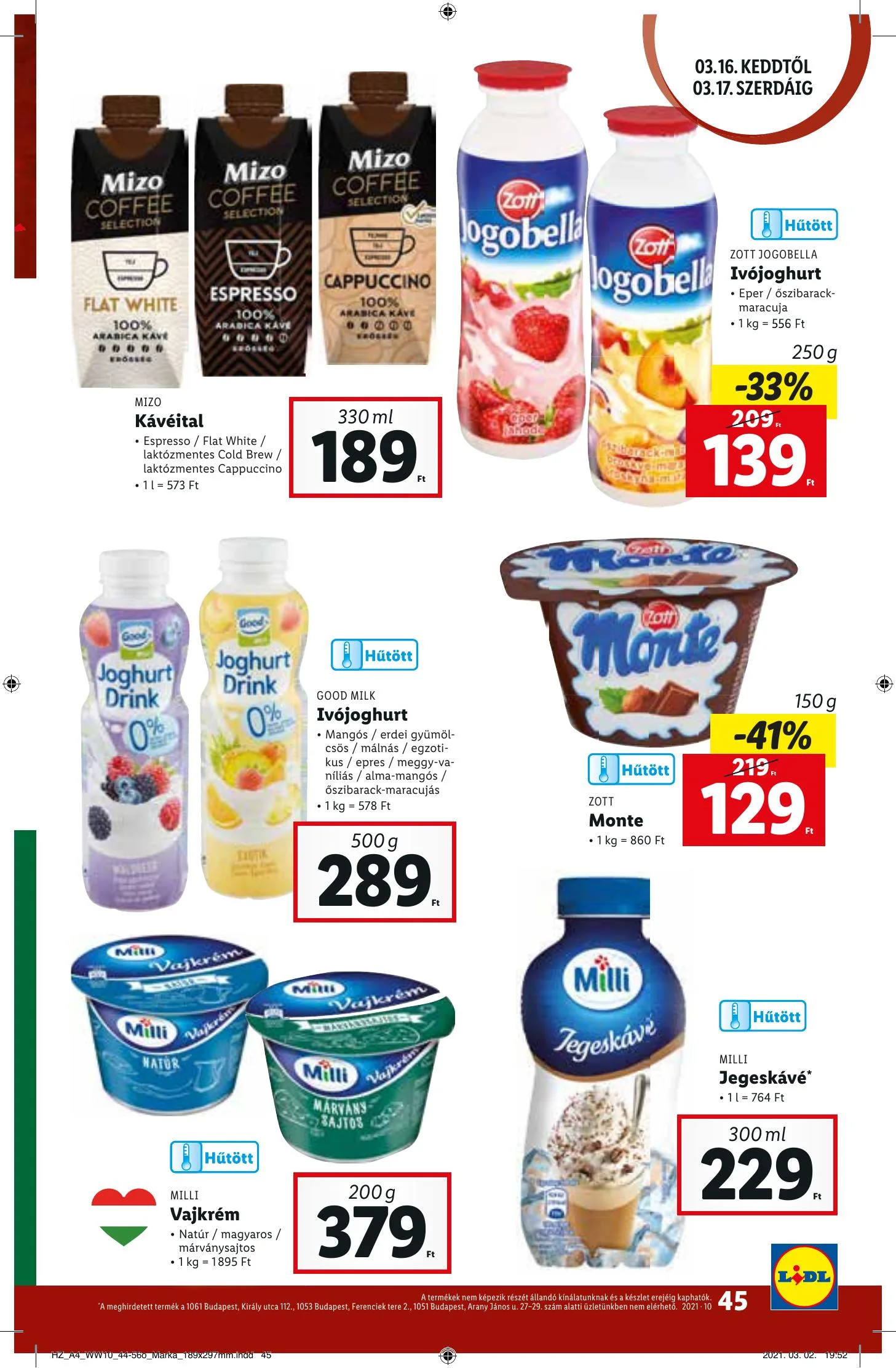 Lidl akciós újság 03.11–03.17 – 45. oldal