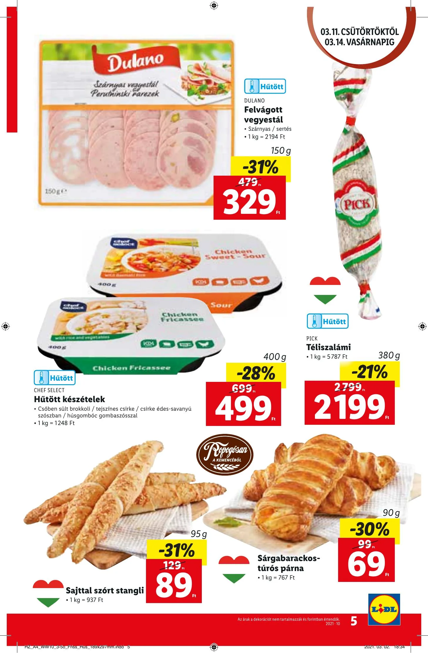 Lidl akciós újság 03.11–03.17 – 5. oldal