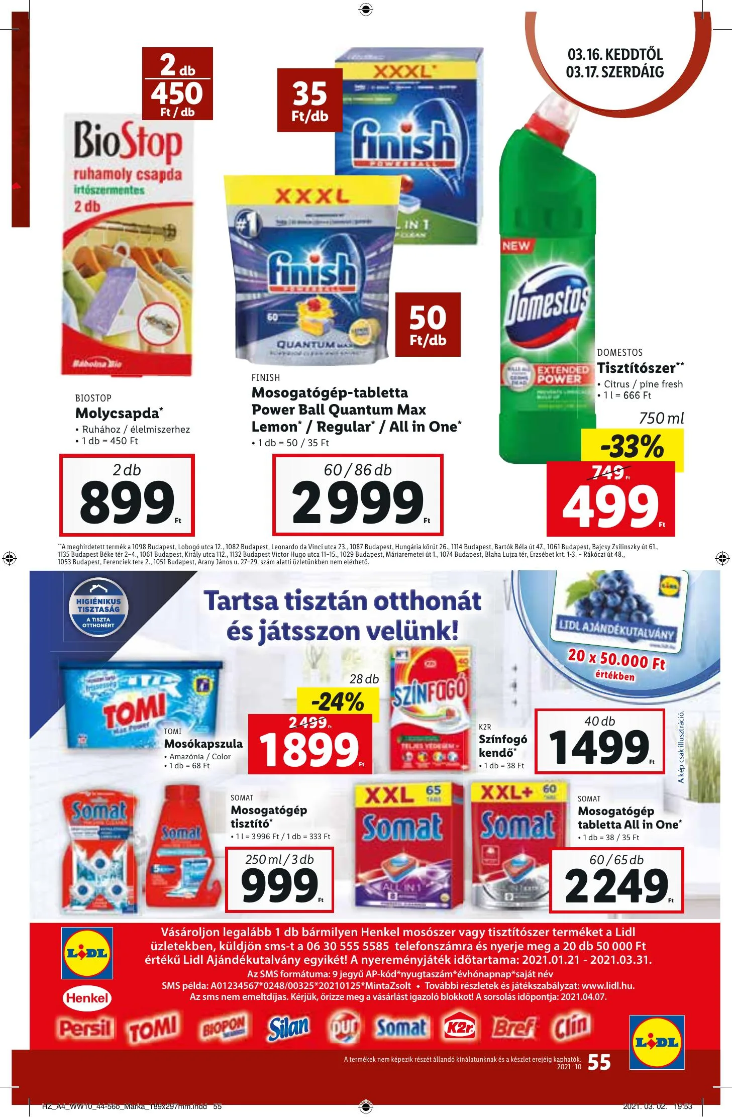Lidl akciós újság 03.11–03.17 – 55. oldal