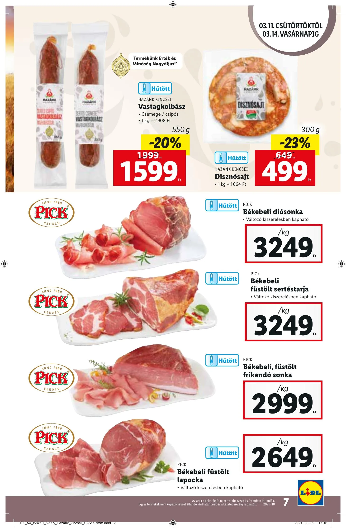 Lidl akciós újság 03.11–03.17 – 7. oldal