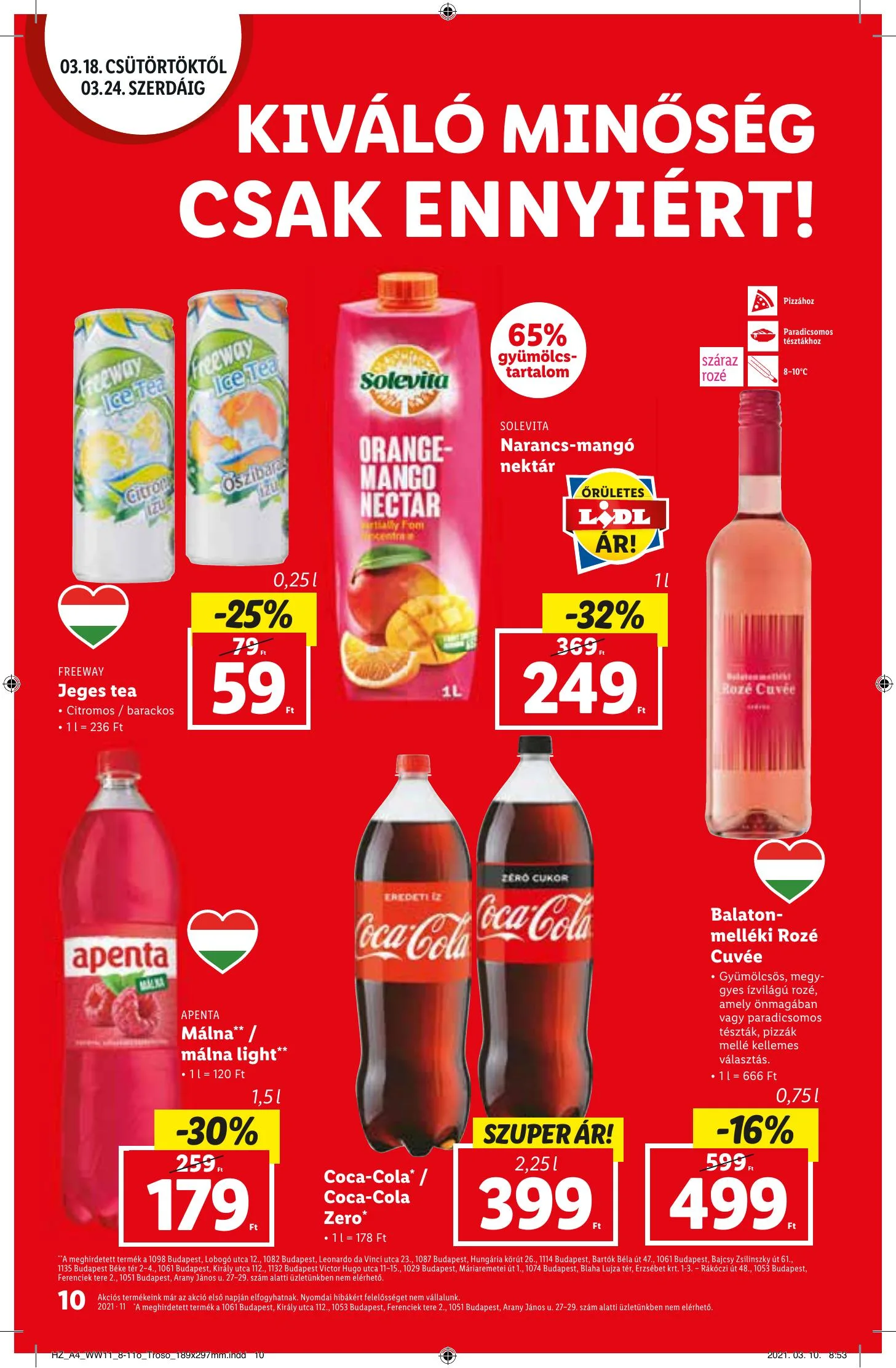Lidl akciós újság 03.18–03.24 – 10. oldal