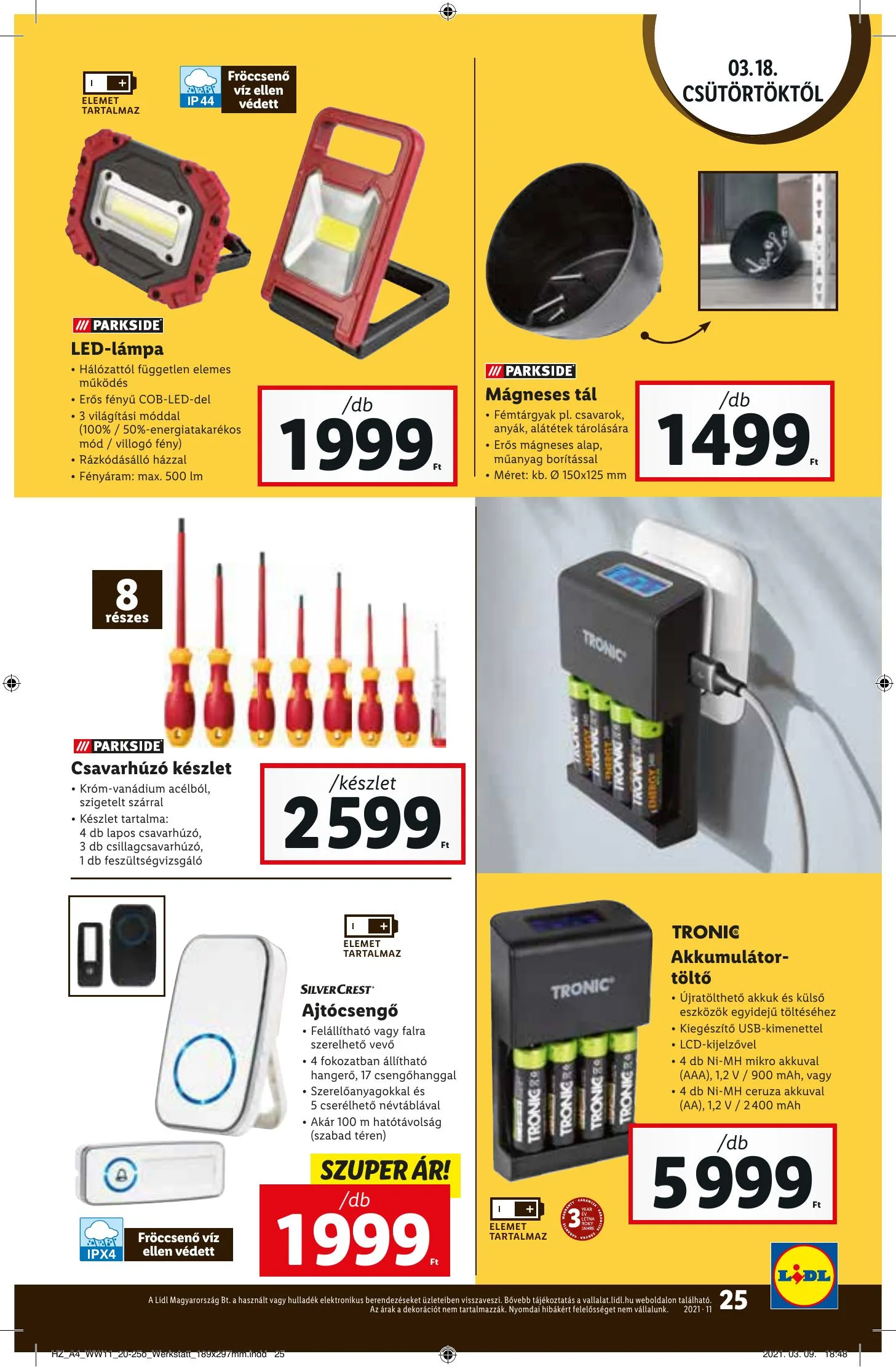 Lidl akciós újság 03.18–03.24 – 25. oldal