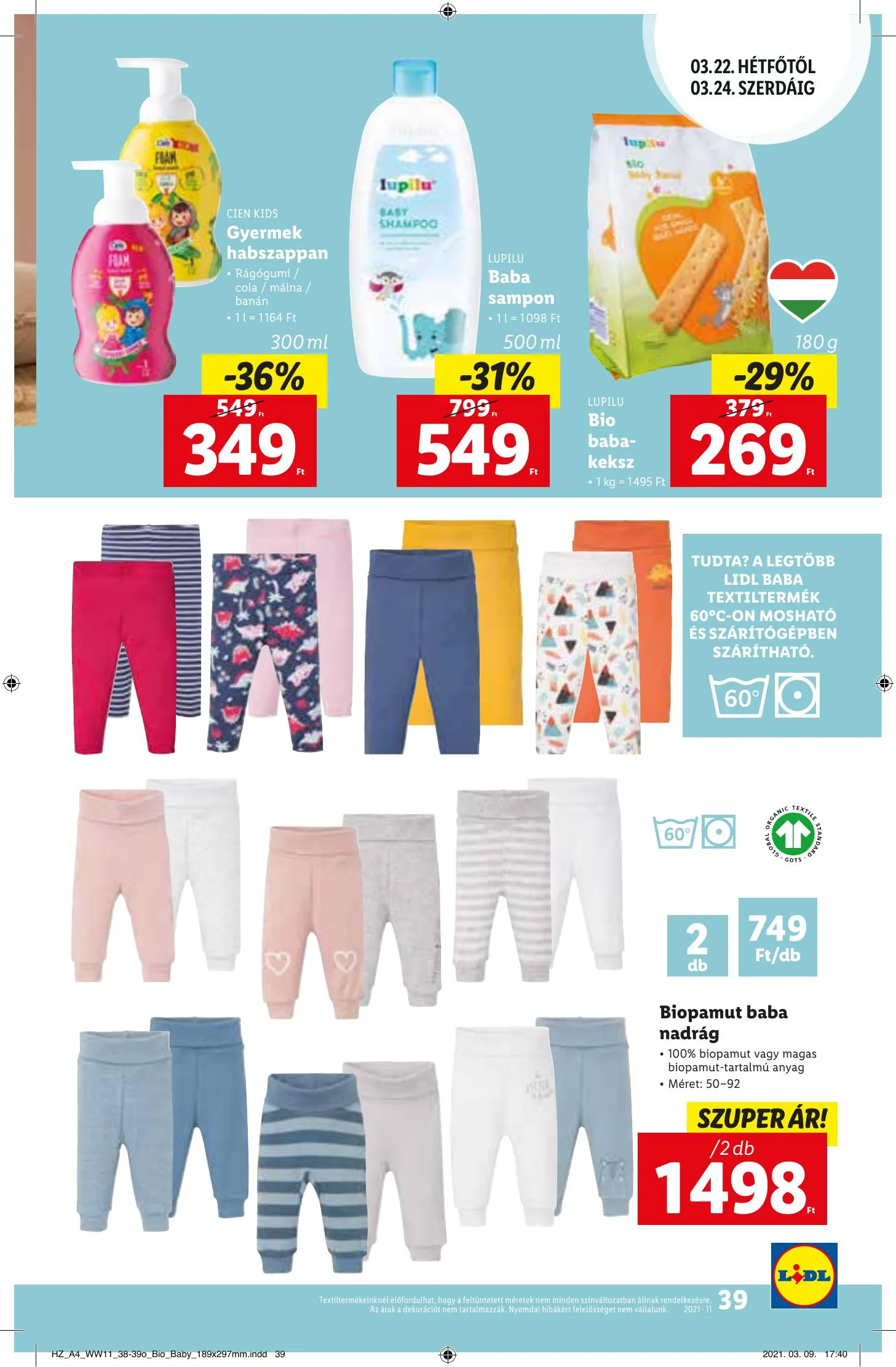 Lidl akciós újság 03.18–03.24 – 39. oldal