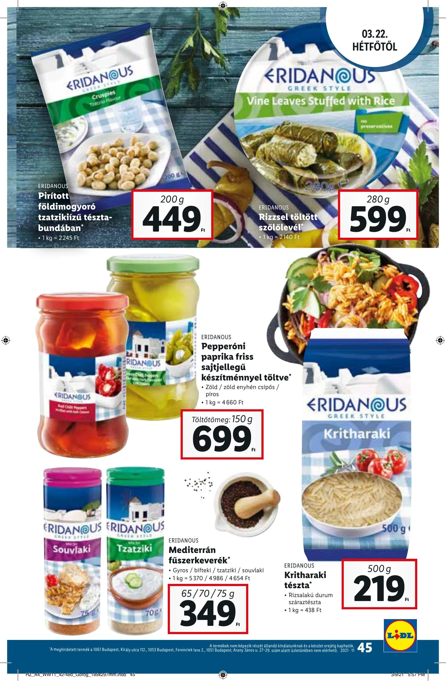 Lidl akciós újság 03.18–03.24 – 45. oldal