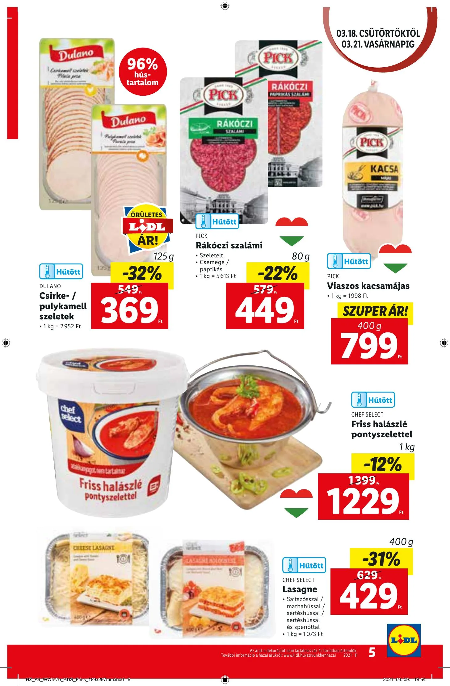 Lidl akciós újság 03.18–03.24 – 5. oldal