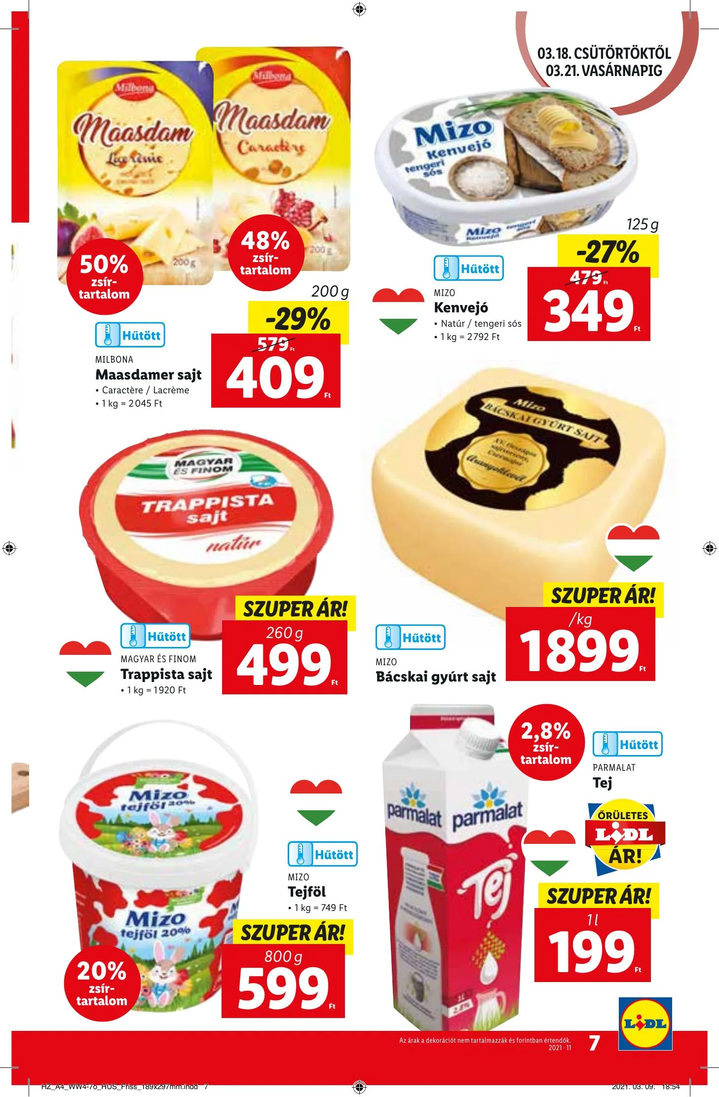 Lidl akciós újság 03.18–03.24 – 7. oldal