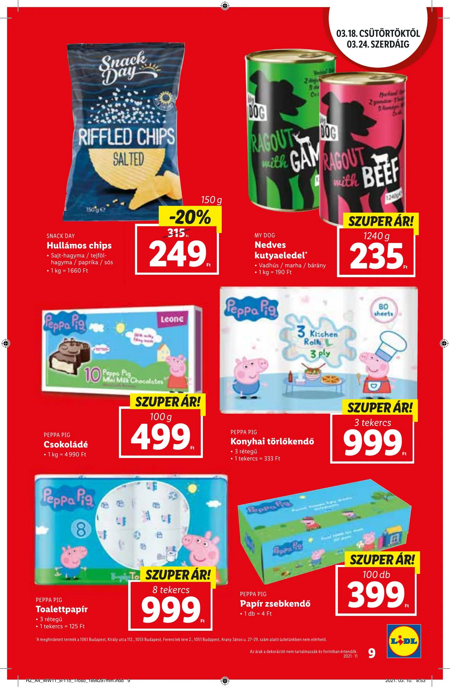 Lidl akciós újság 03.18–03.24 – 9. oldal