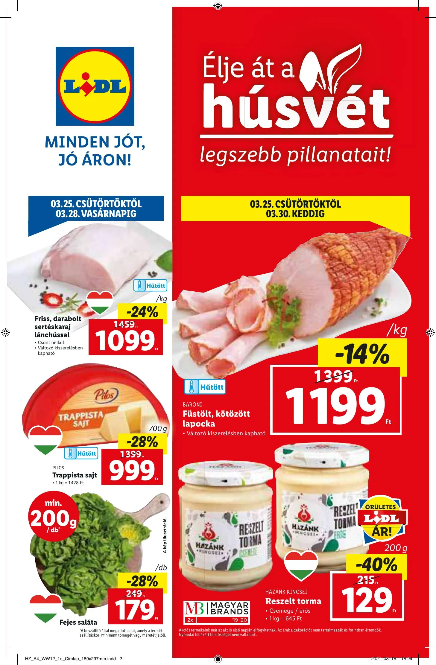 Lidl akciós újság 03.25–03.30