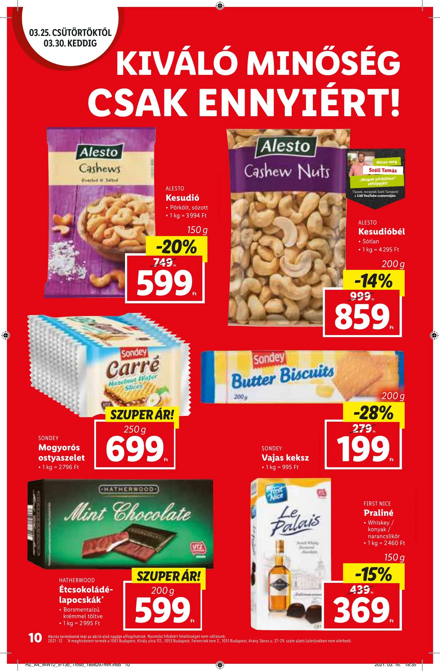 Lidl akciós újság 03.25–03.30 – 10. oldal