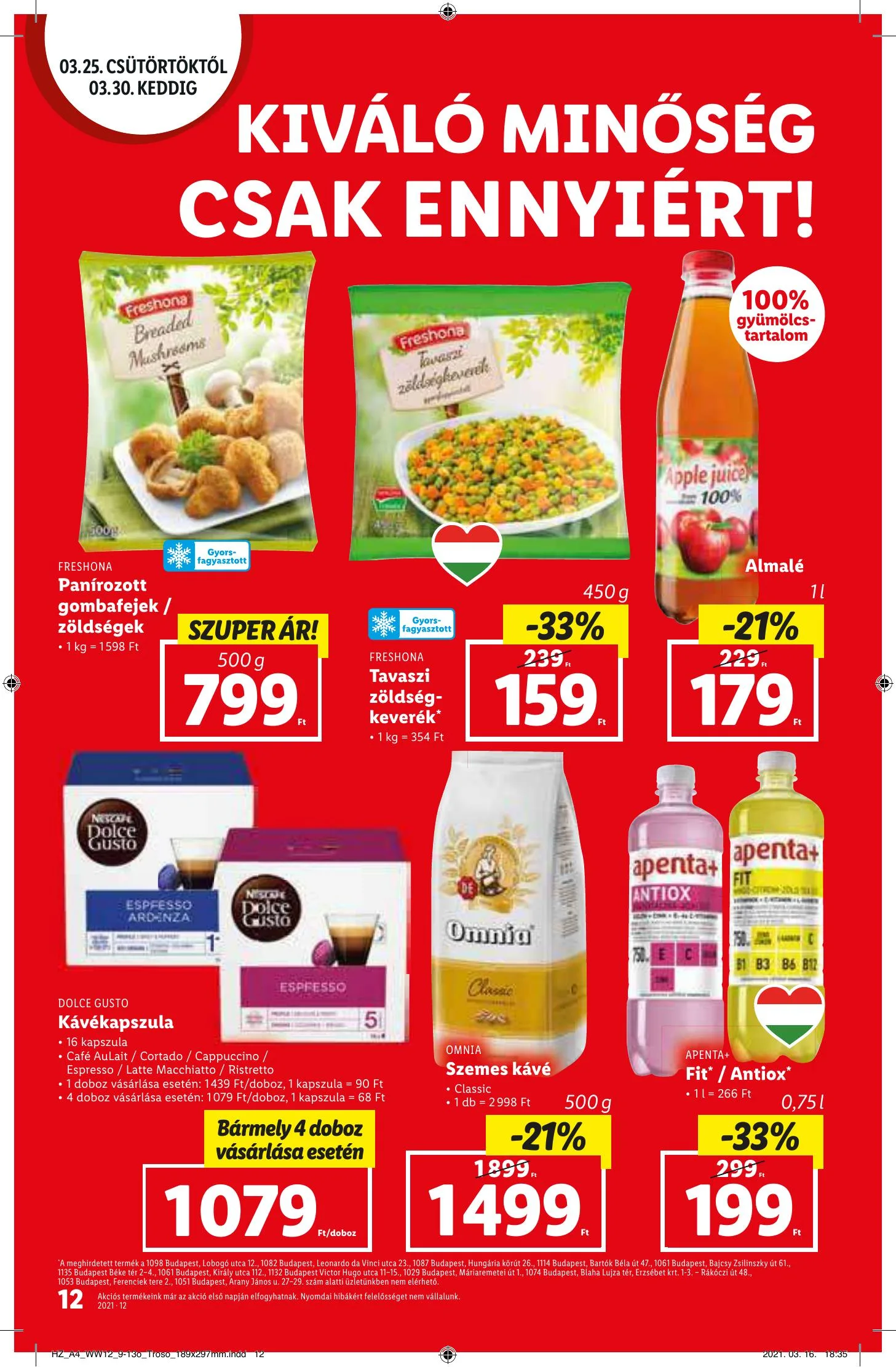 Lidl akciós újság 03.25–03.30 – 12. oldal