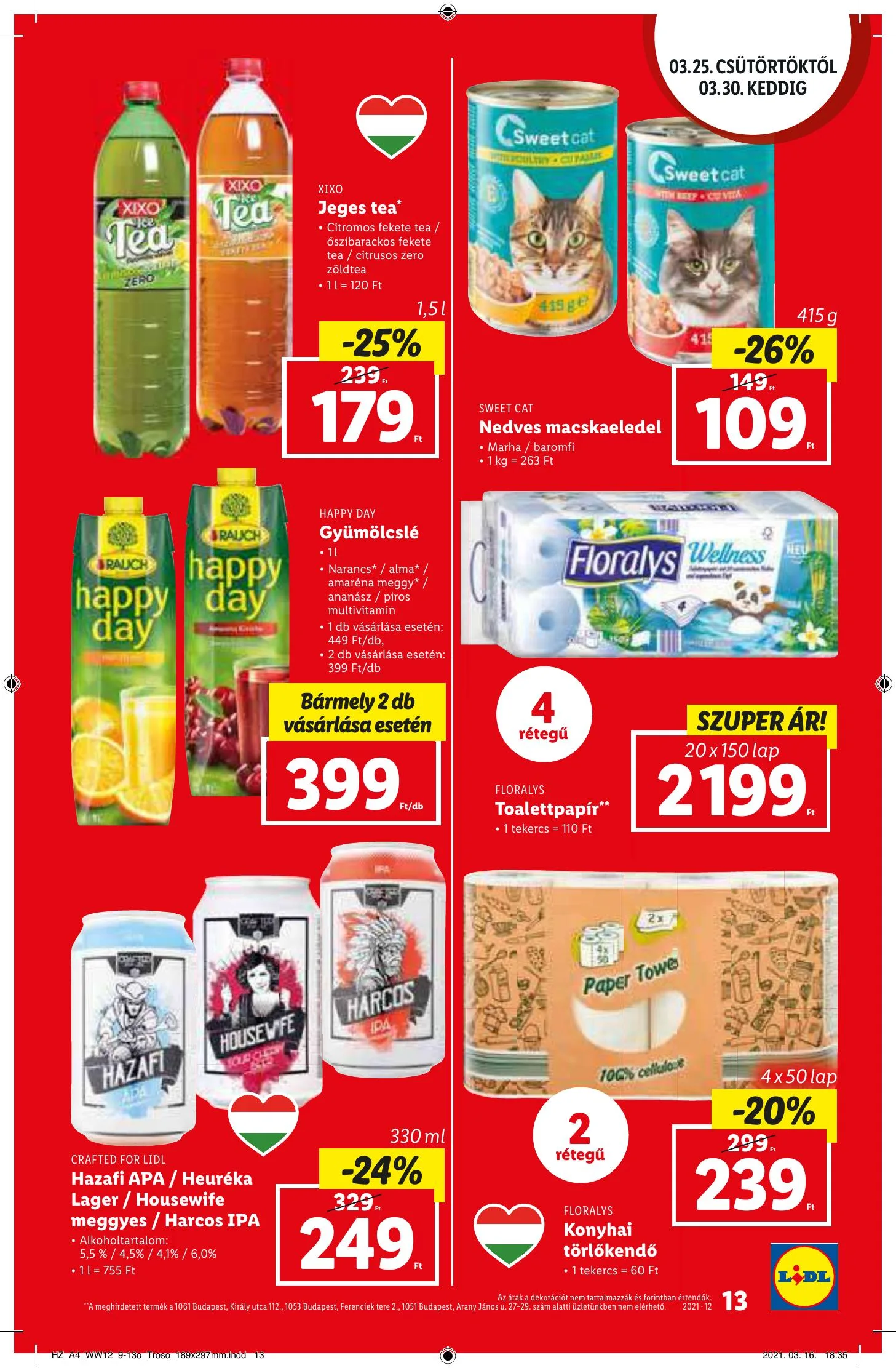 Lidl akciós újság 03.25–03.30 – 13. oldal