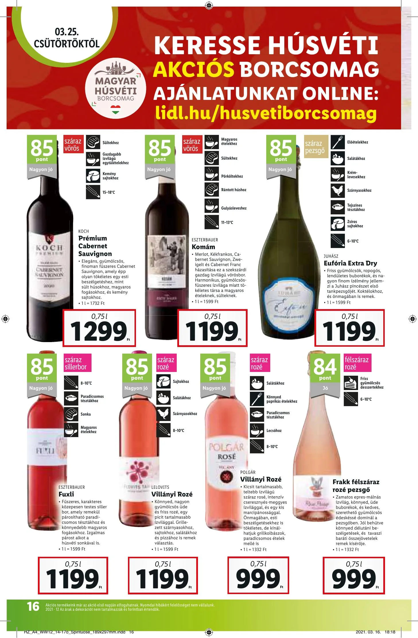 Lidl akciós újság 03.25–03.30 – 16. oldal