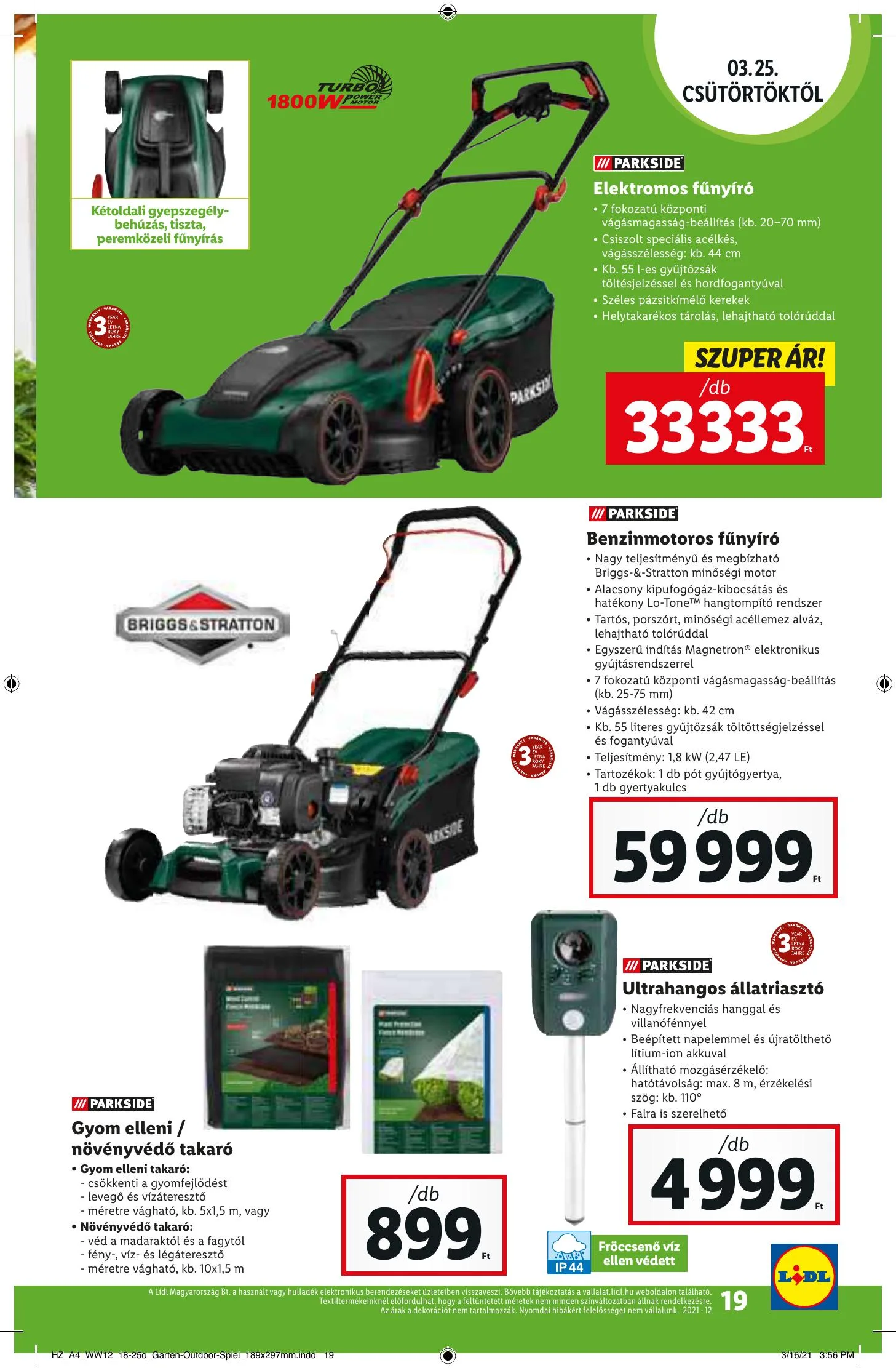 Lidl akciós újság 03.25–03.30 – 19. oldal
