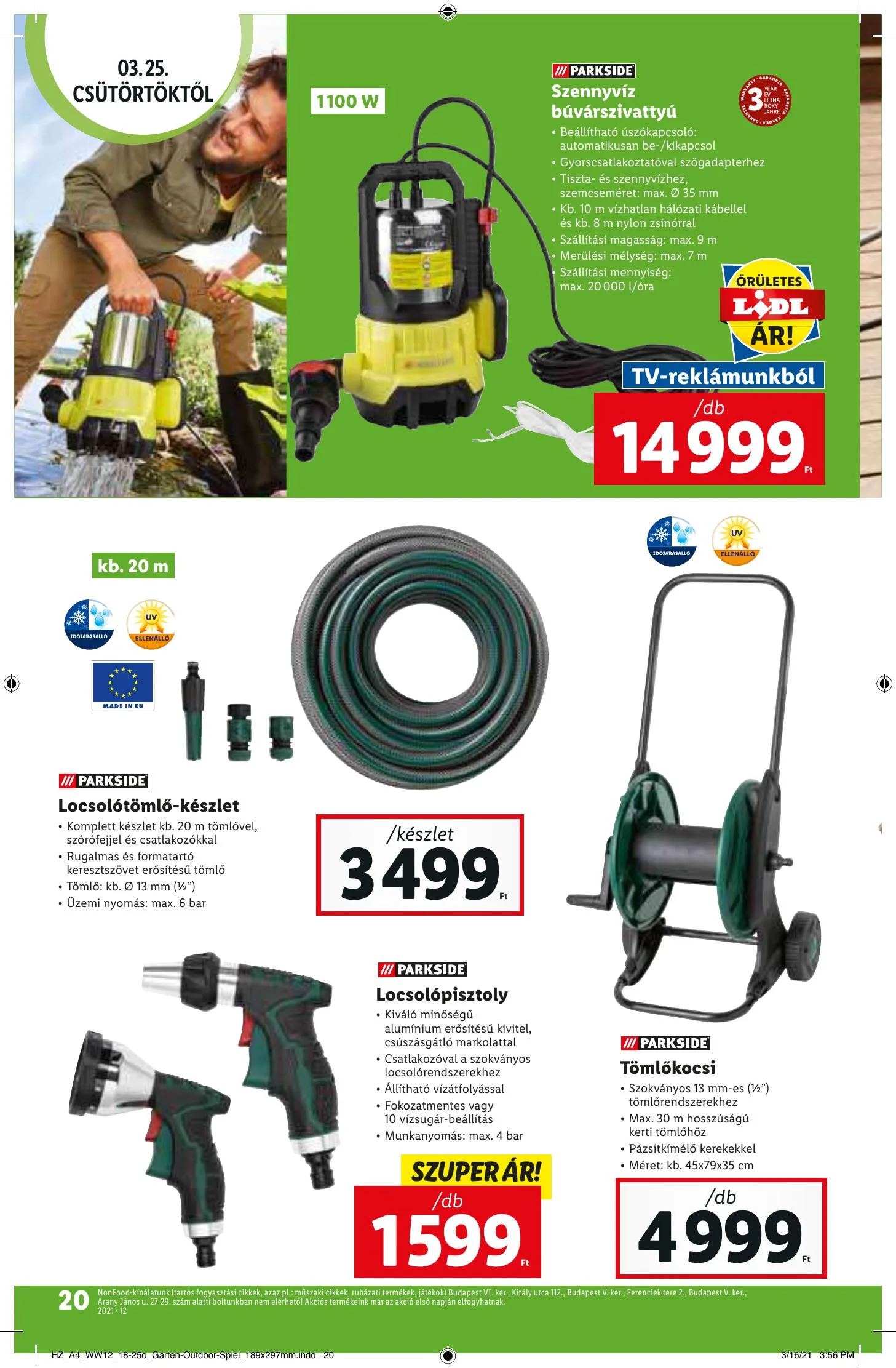 Lidl akciós újság 03.25–03.30 – 20. oldal
