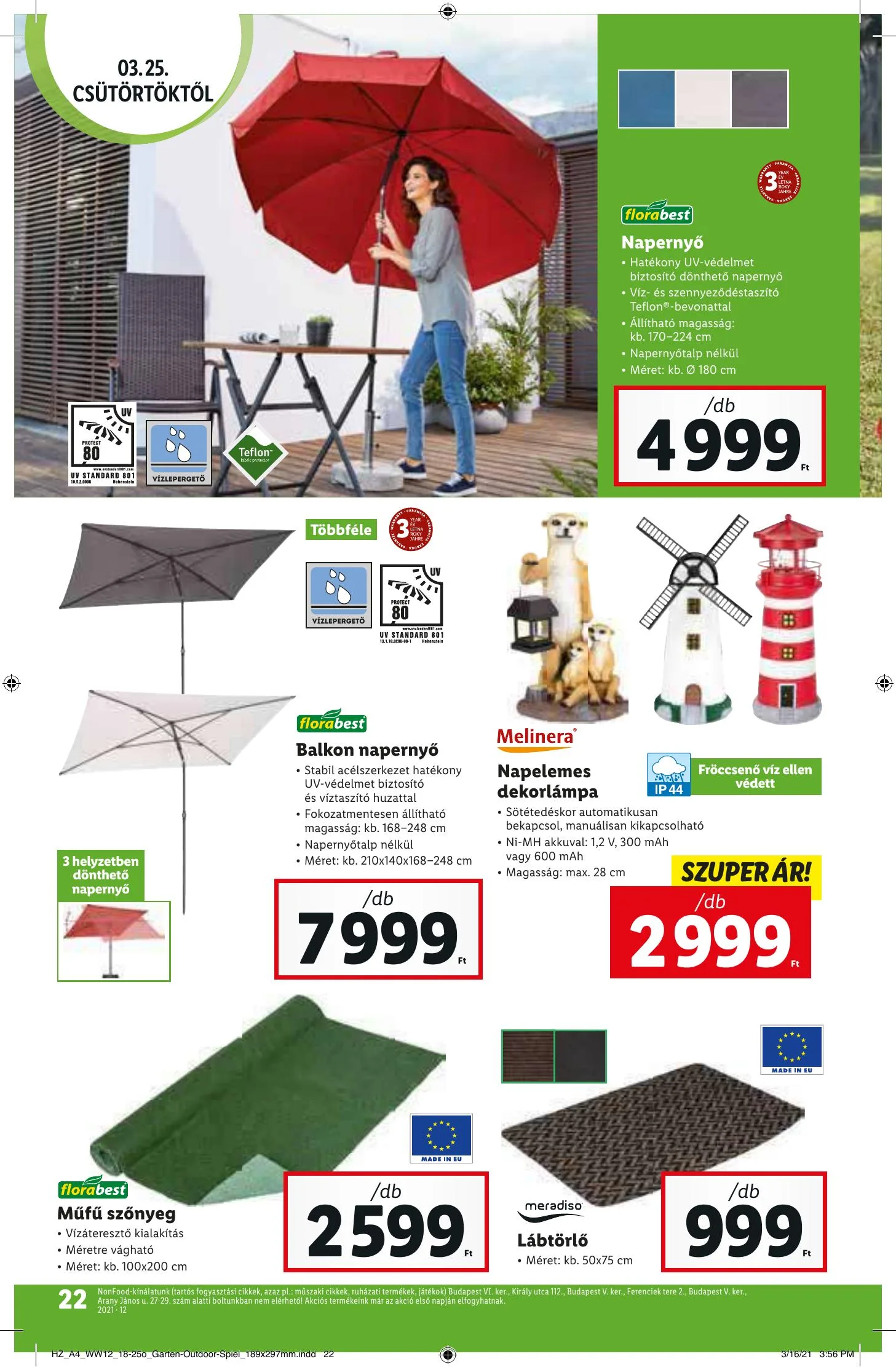 Lidl akciós újság 03.25–03.30 – 22. oldal