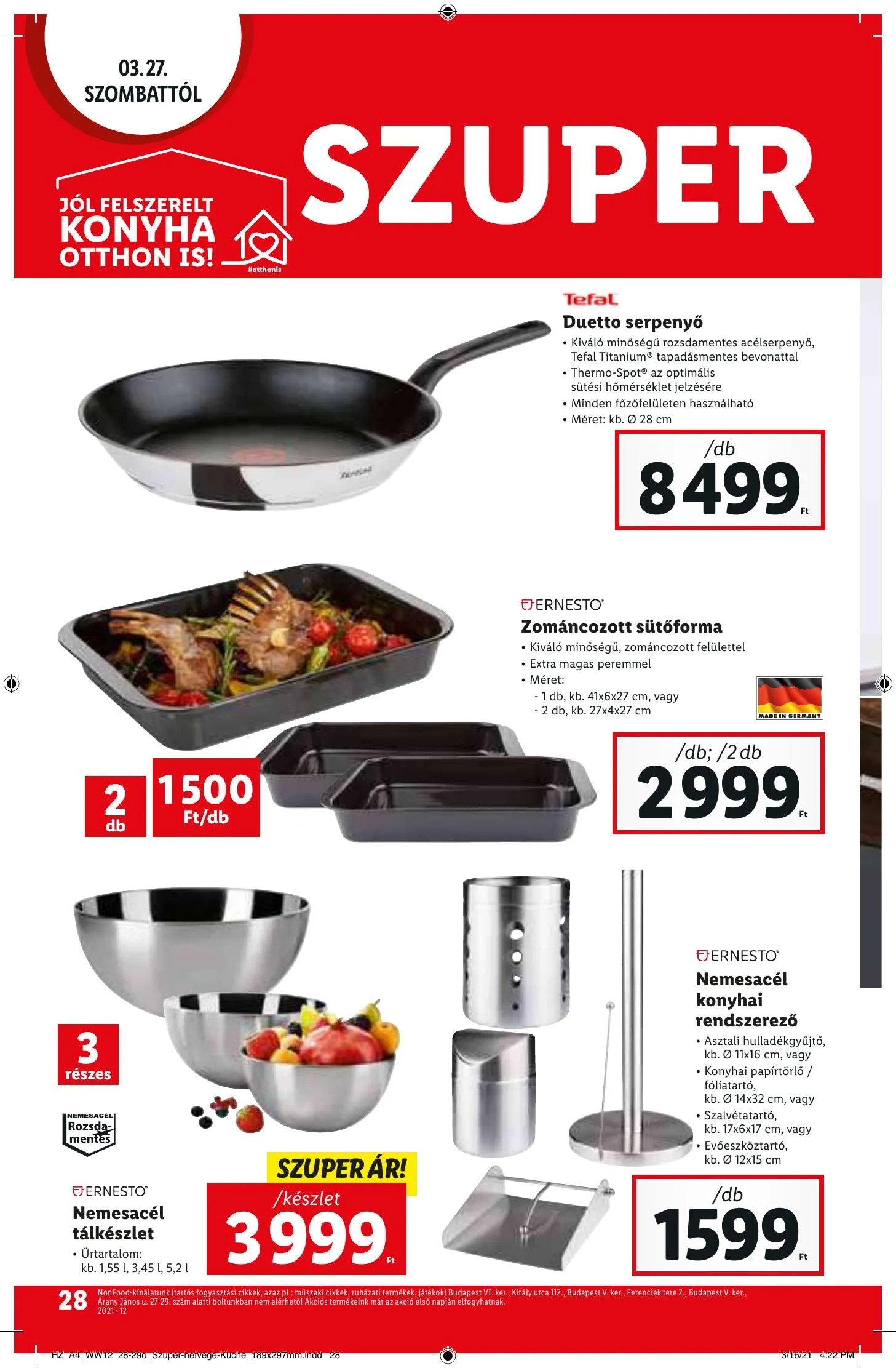 Lidl akciós újság 03.25–03.30 – 28. oldal