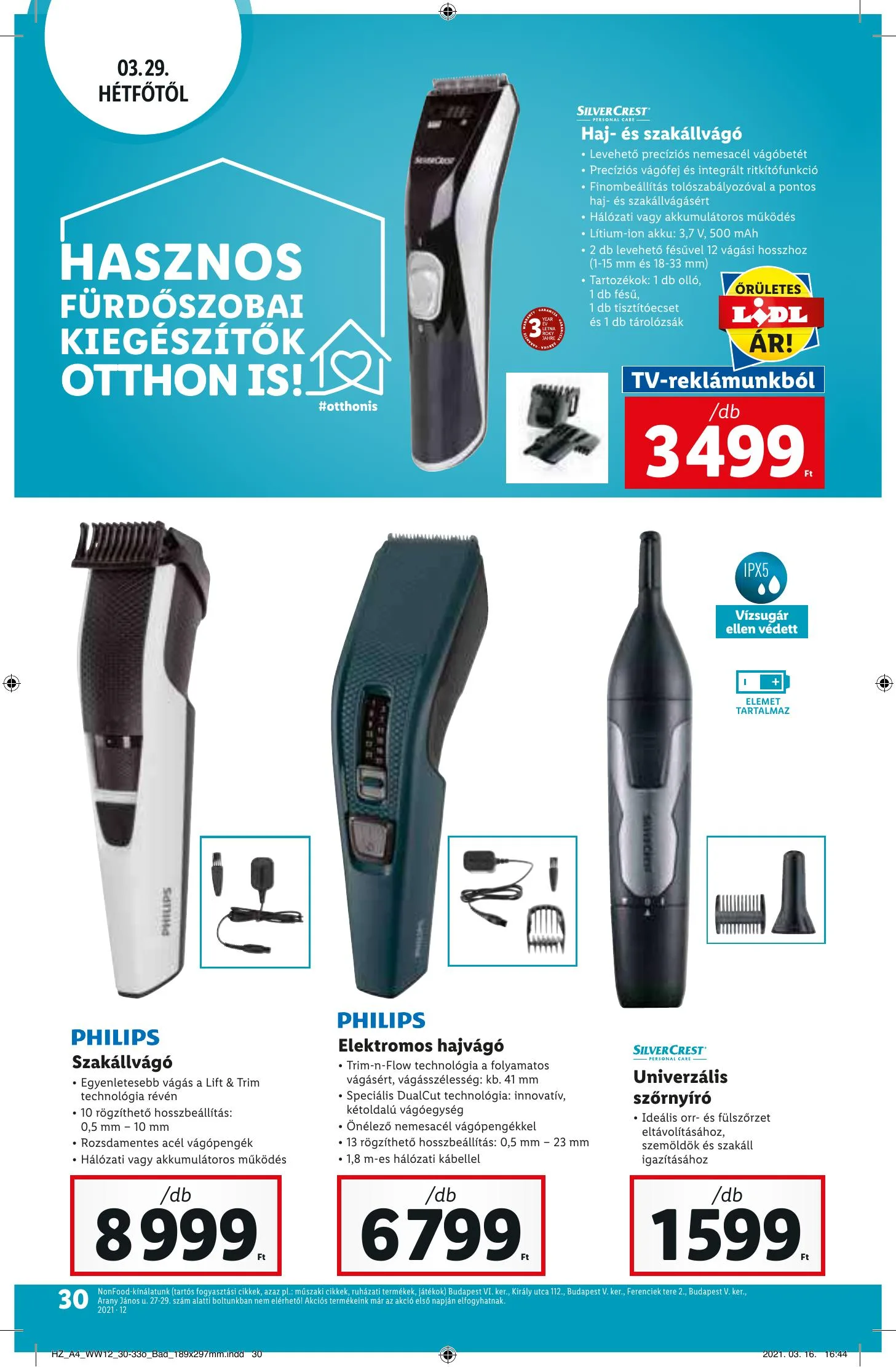 Lidl akciós újság 03.25–03.30 – 30. oldal
