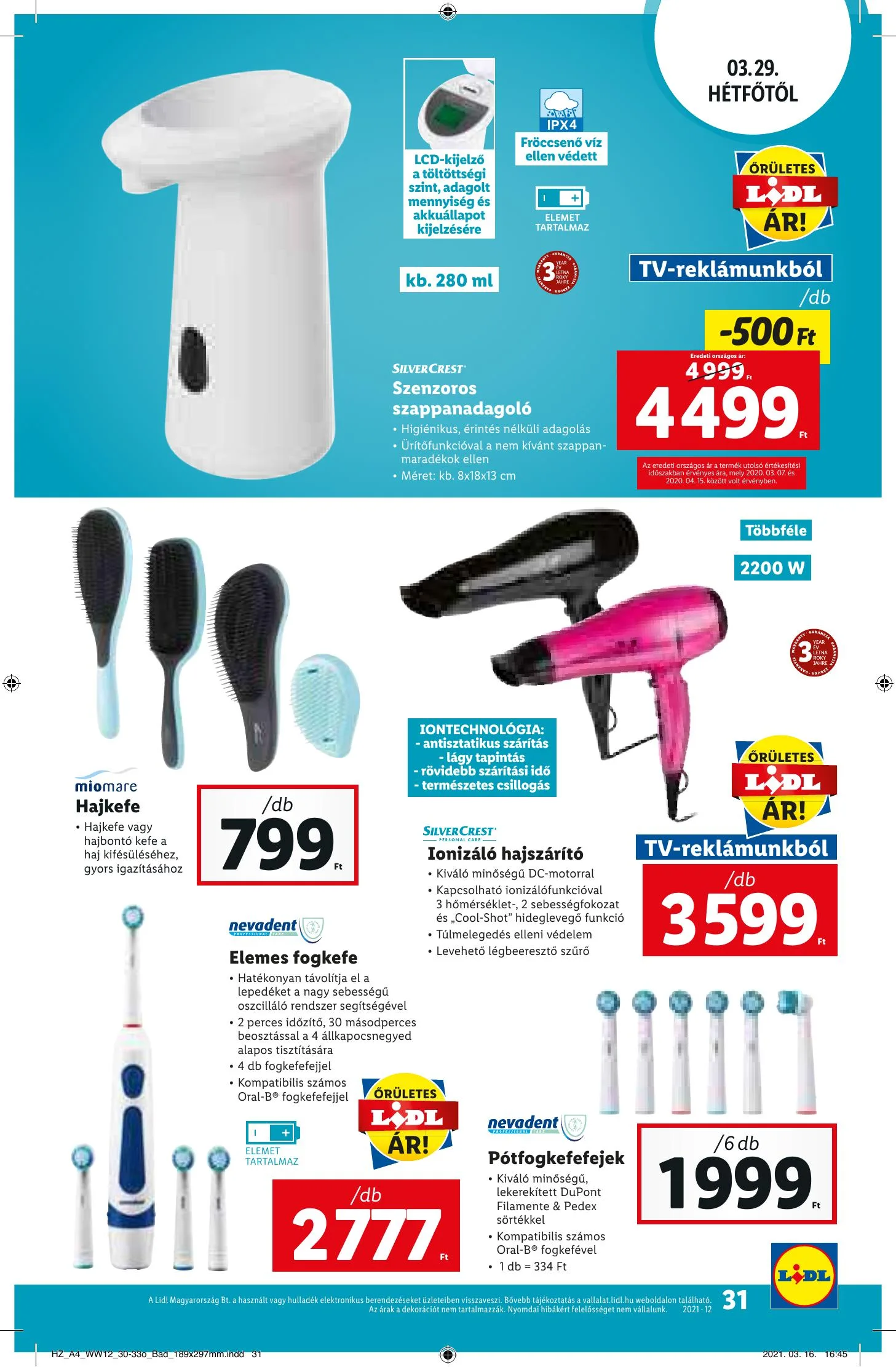 Lidl akciós újság 03.25–03.30 – 31. oldal