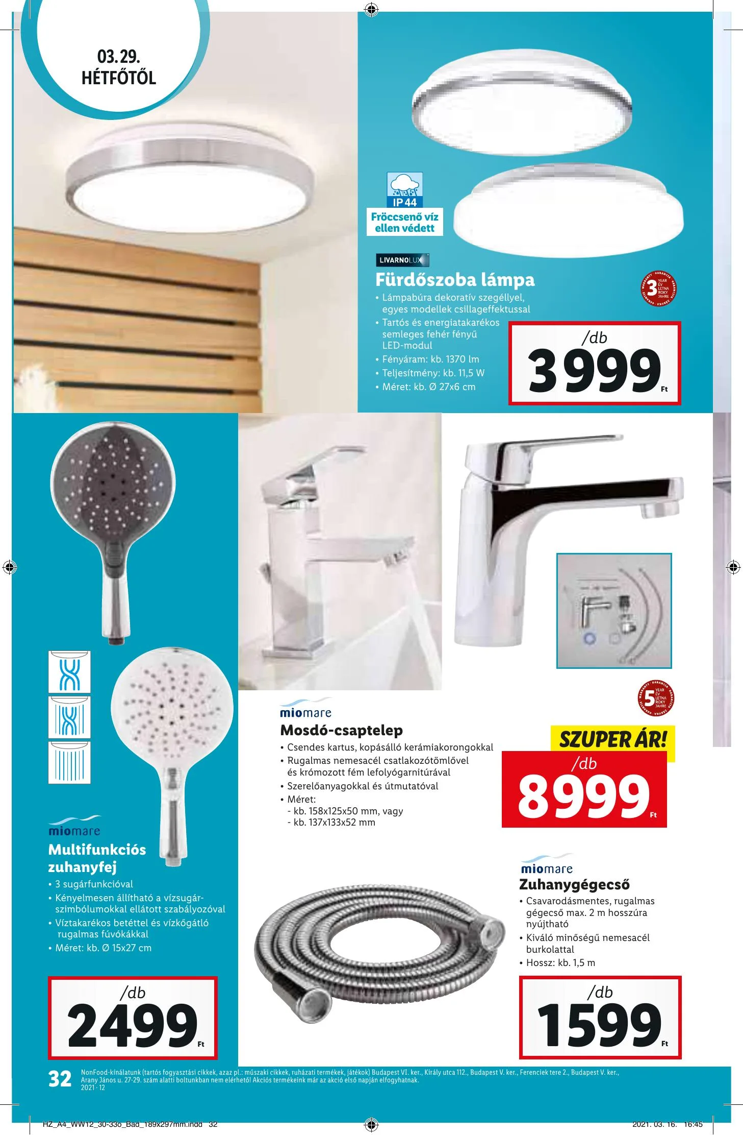 Lidl akciós újság 03.25–03.30 – 32. oldal