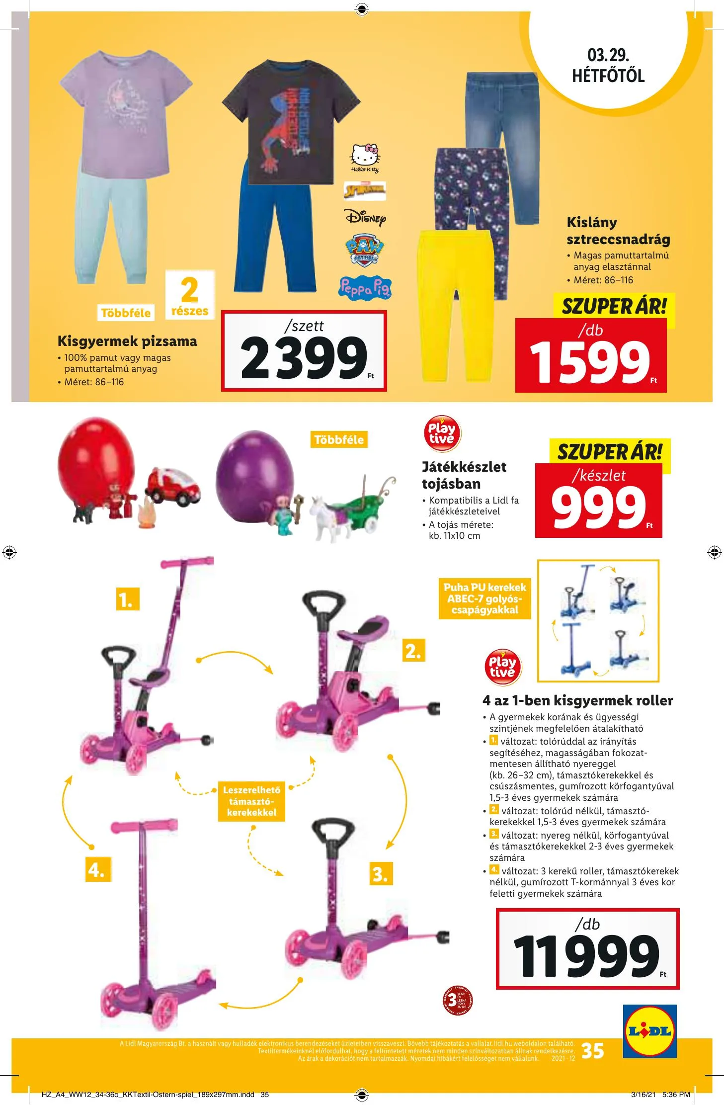 Lidl akciós újság 03.25–03.30 – 35. oldal