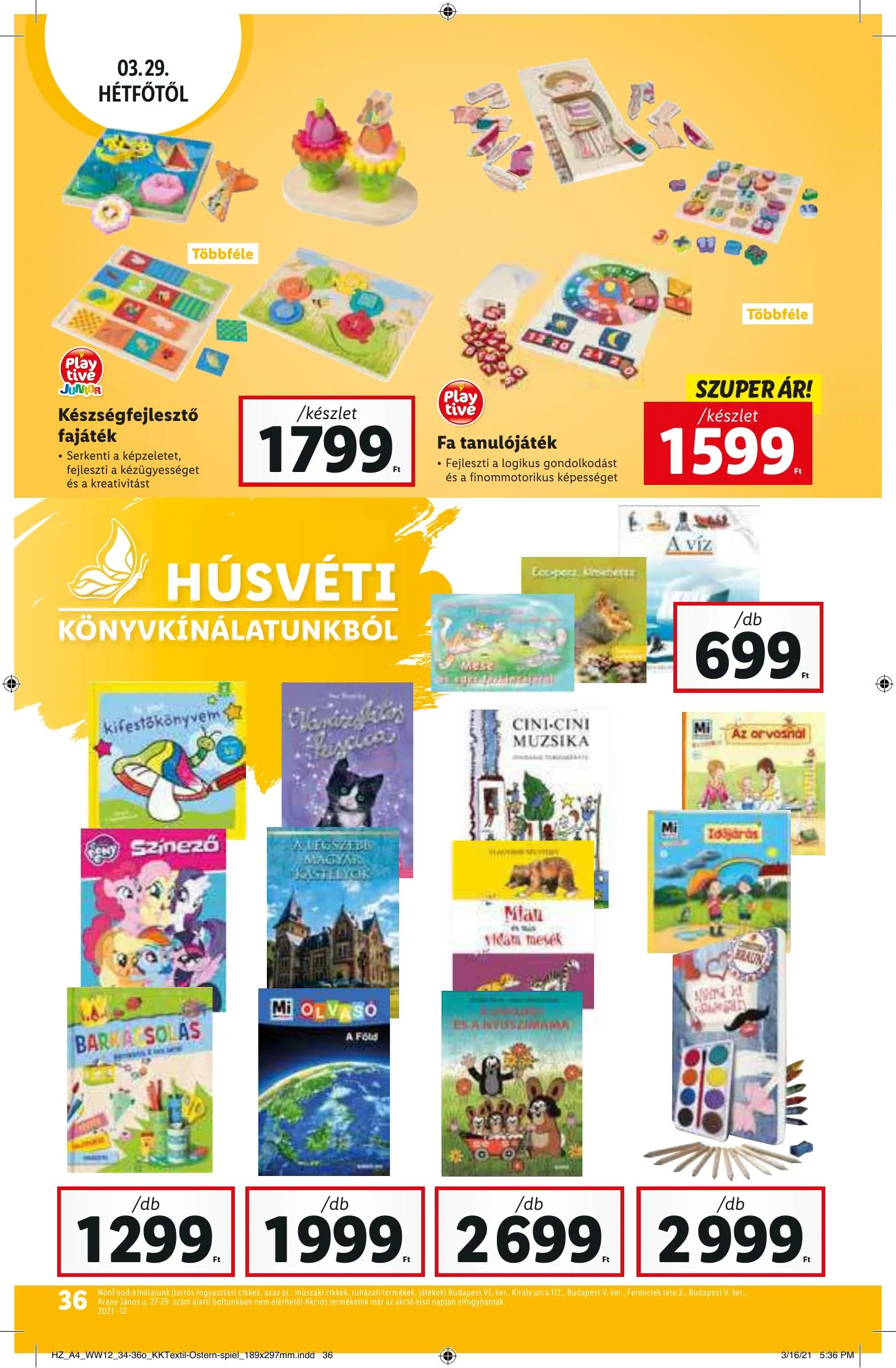 Lidl akciós újság 03.25–03.30 – 36. oldal
